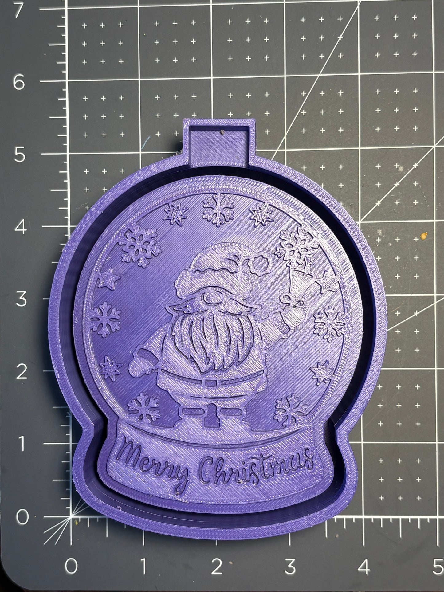 Merry Christmas Globe Mold