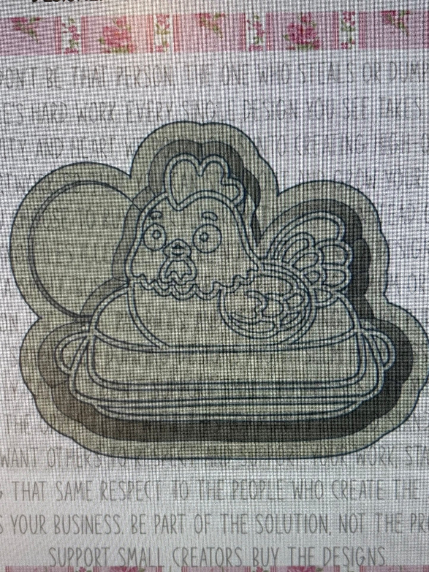 Chicken Butter Bell Mold