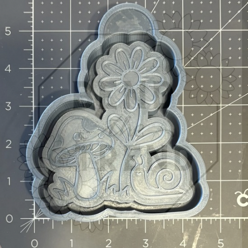 Snail Mushroom Daisy Mold