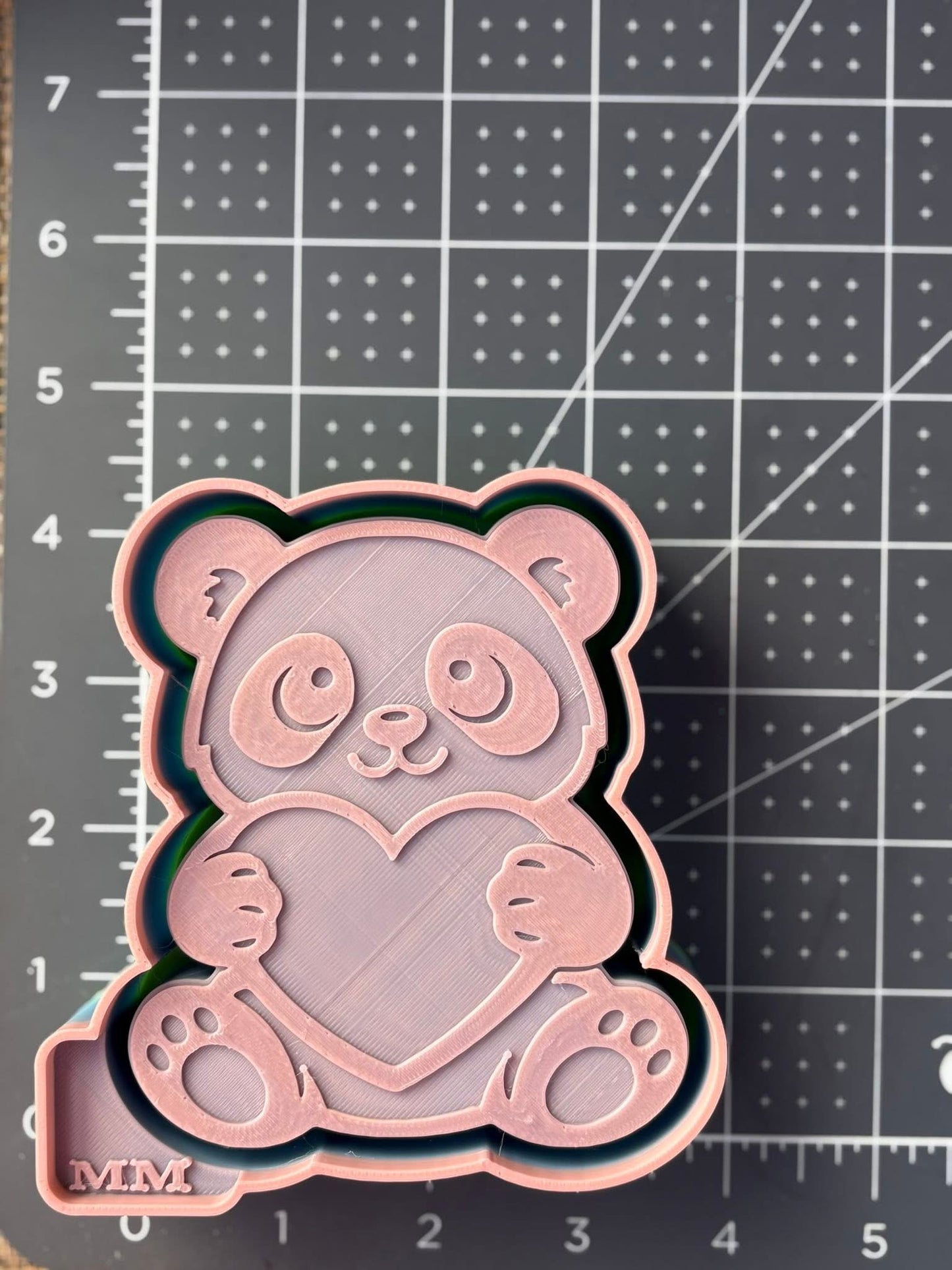 Panda with Heart Mold