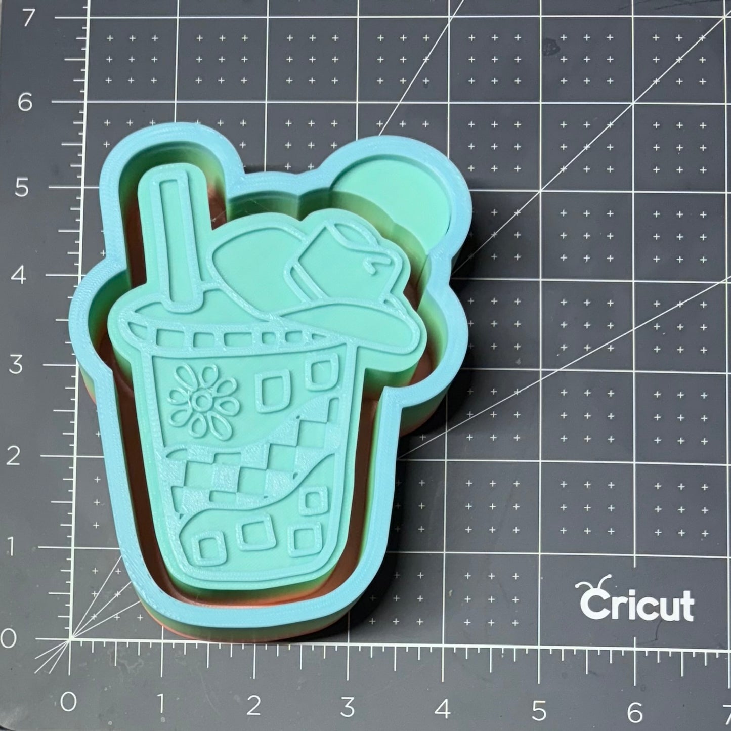 Western Cup with Candy Canes Mold