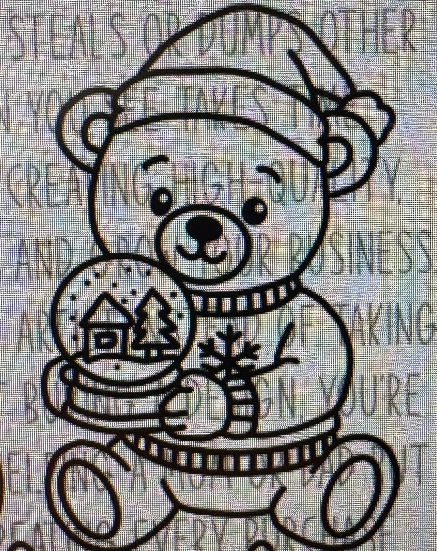 Teddy with Snow globe Mold