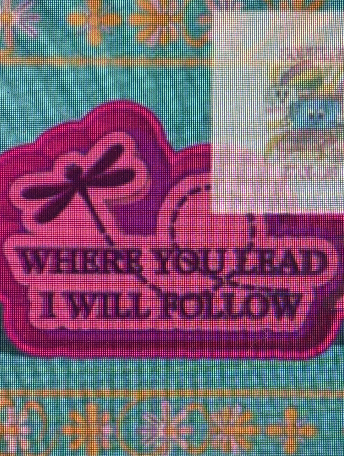 Where You Lead I Will Follow Mold