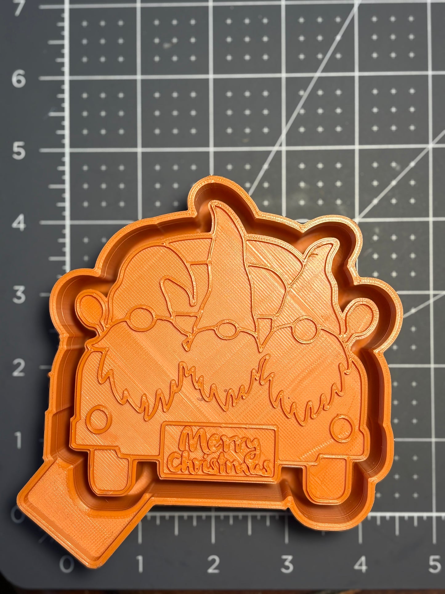 Merry Christmas Gnome Truck Mold