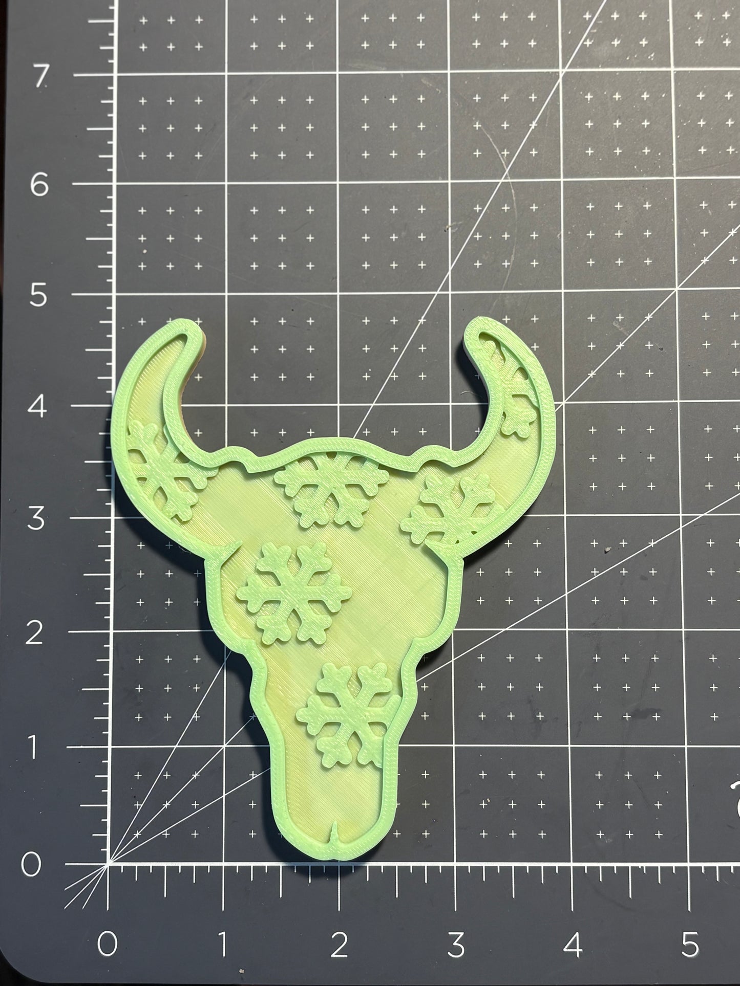 Snowflake Bull Skull Insert Mold