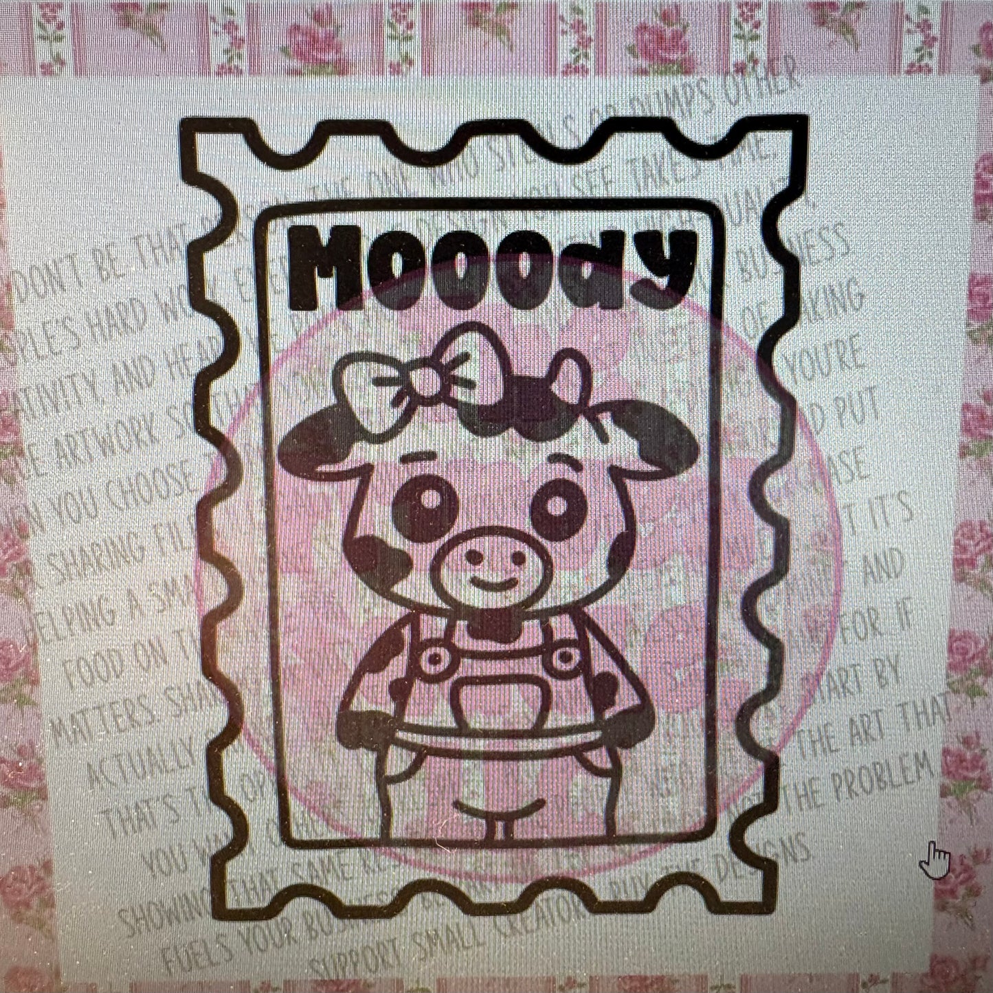 Mooody Cow Stamp Mold