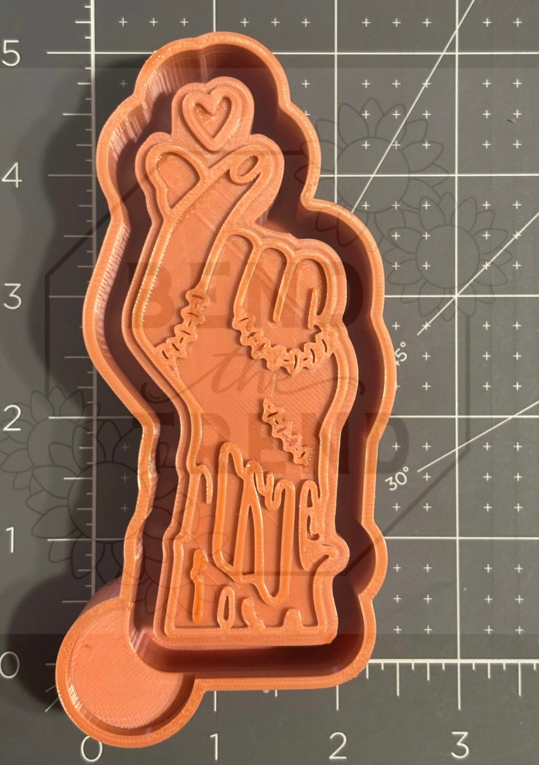 Zombie Finger with Heart Mold