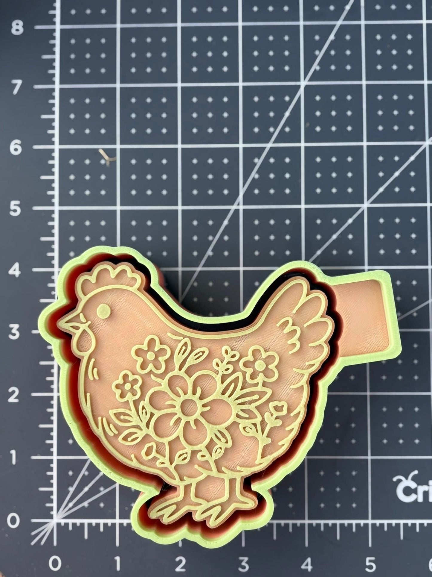 Floral Hen Mold
