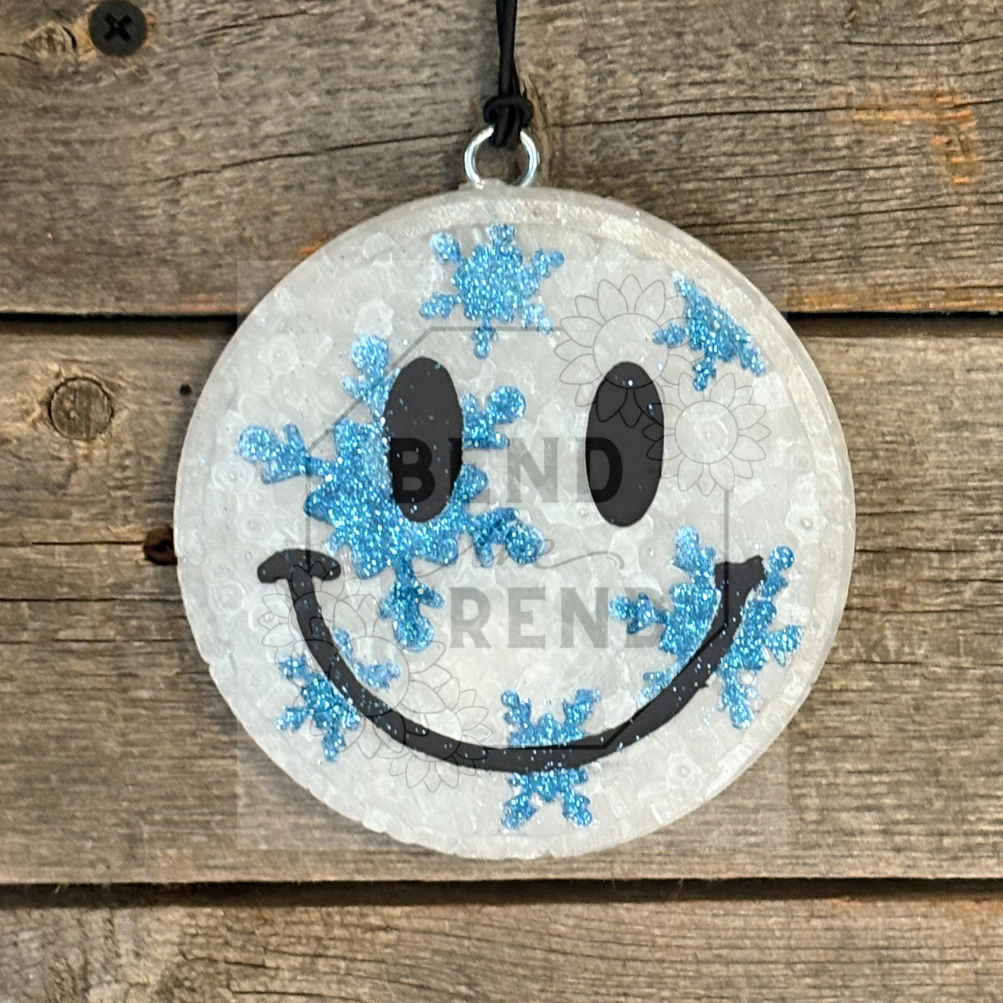 Snowflake Round Freshie