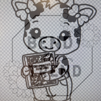 Dairy Cow With Notebook Mold