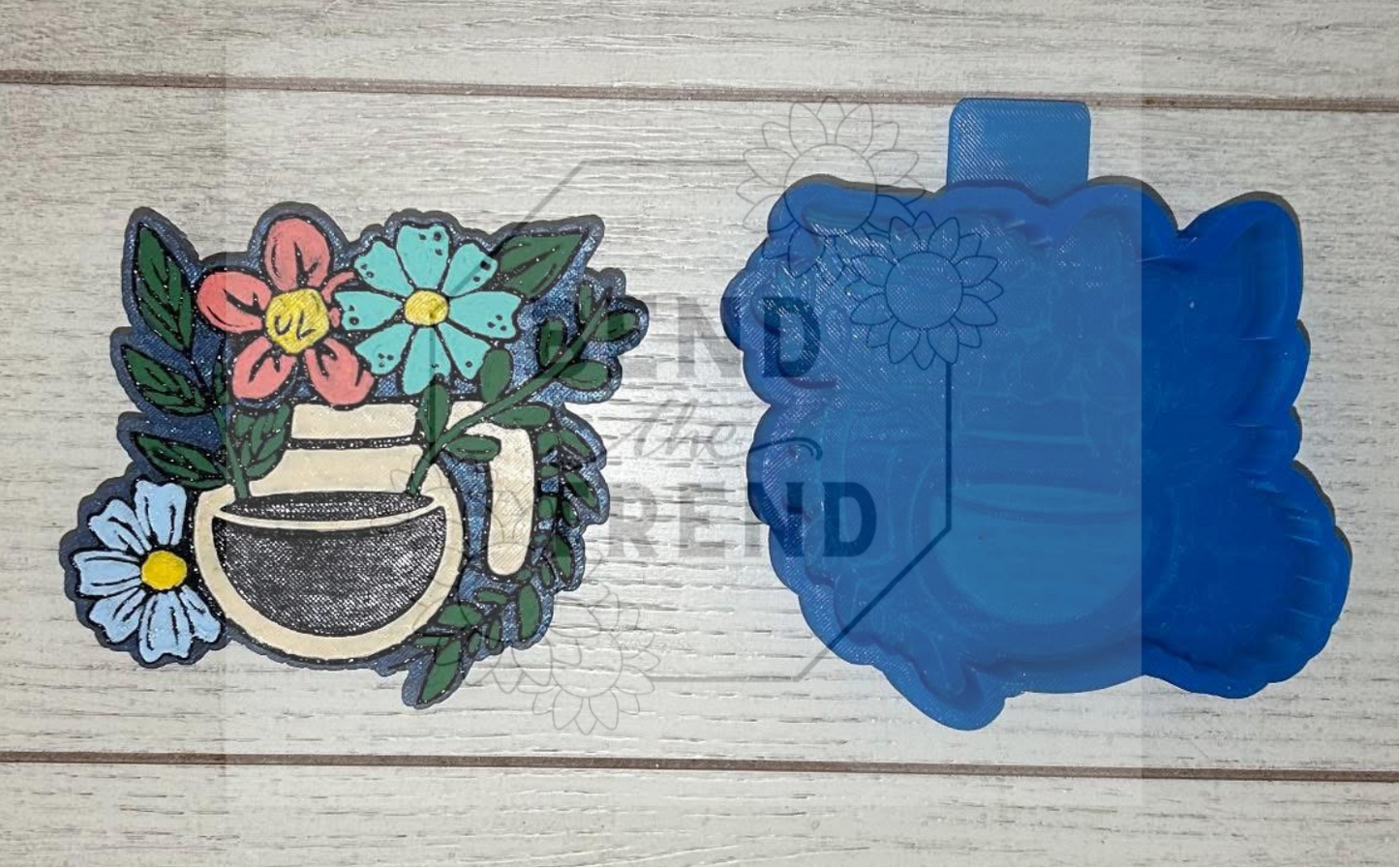 Floral coffee pot Mold