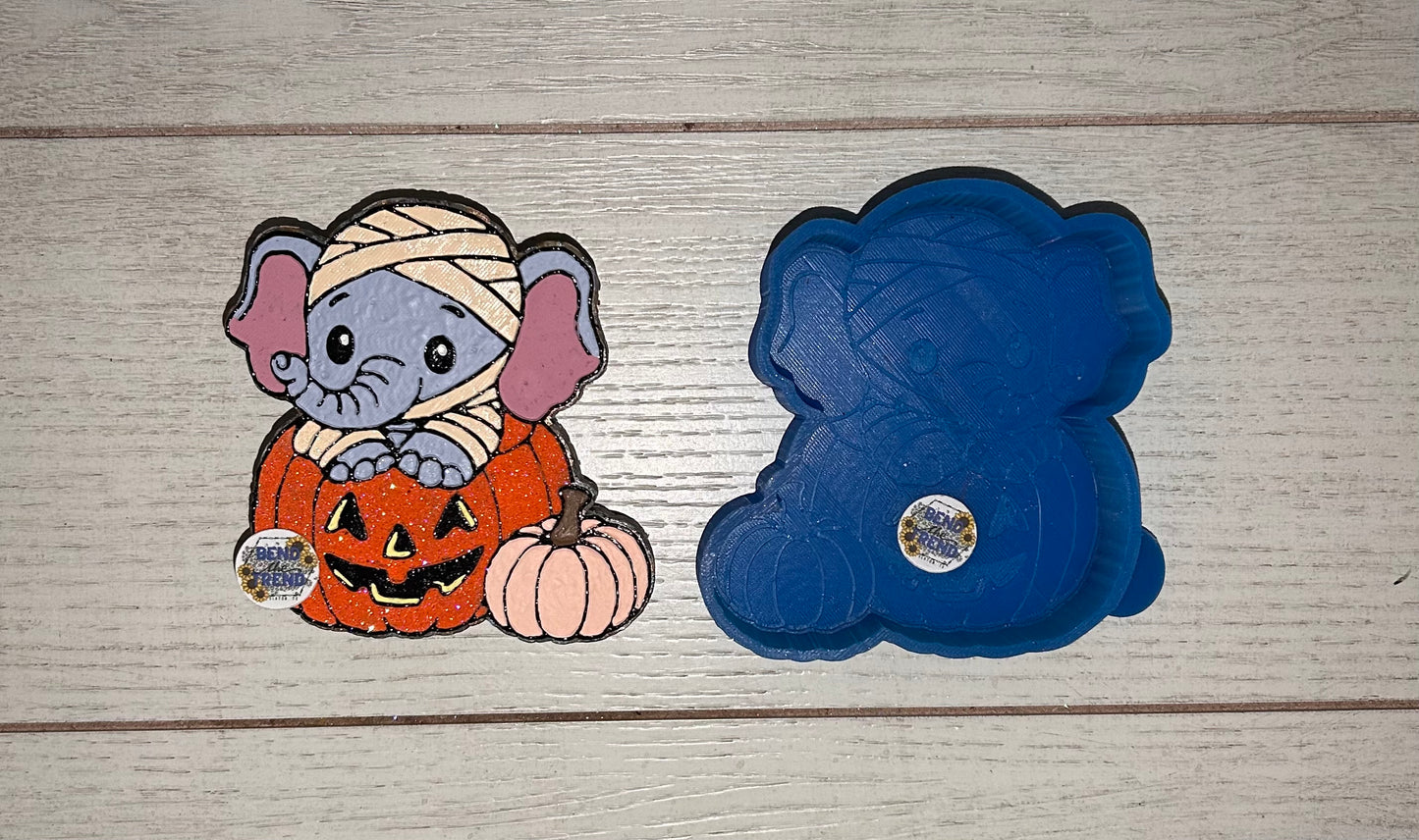 Mummy Elephant Pumpkin Mold