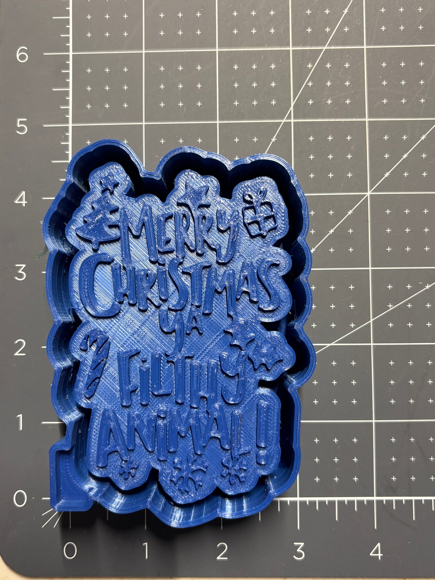 Merry Christmas You Filthy Animals Mold