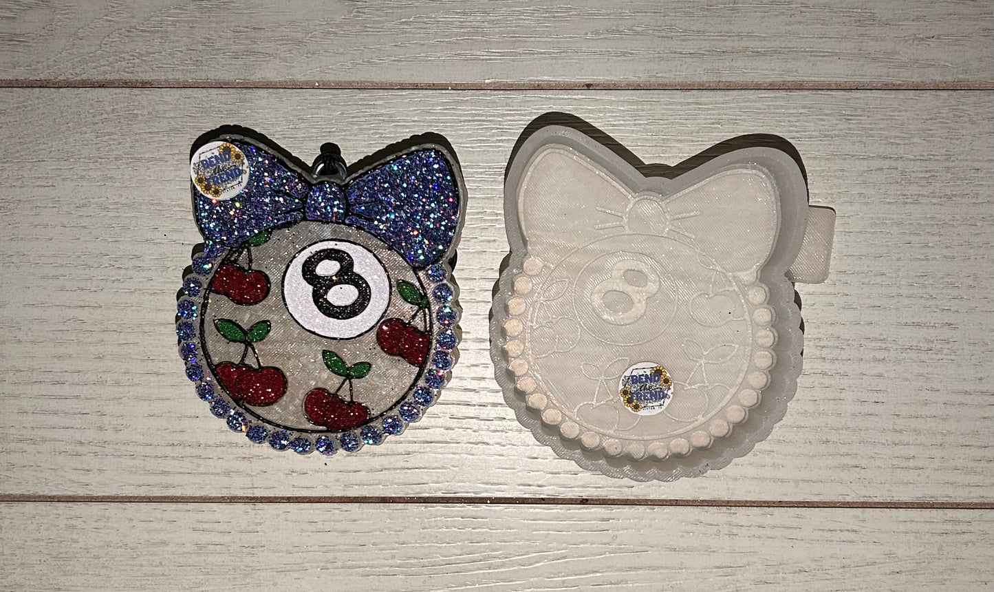 8 Ball Cherries W Bow Mold