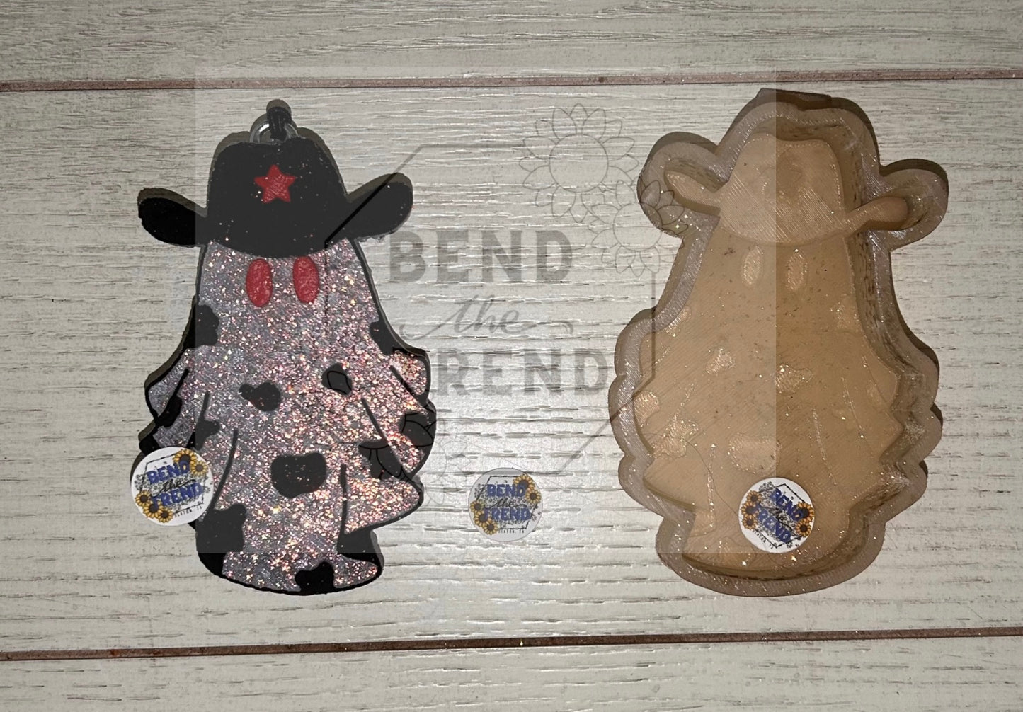Cowboy Cowprint Ghost Mold