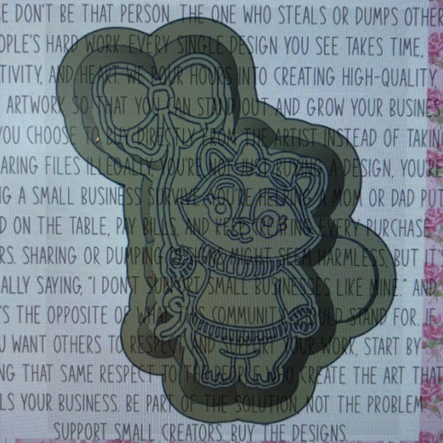 Raccoon With Bow Balloon Mold