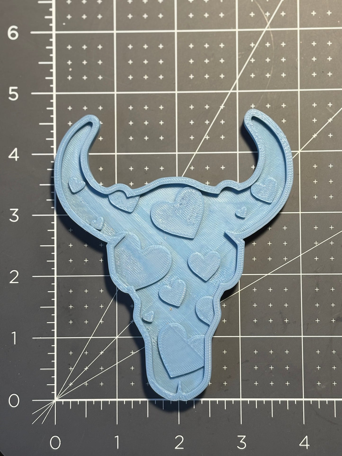 Heart Bull Skull Insert Mold