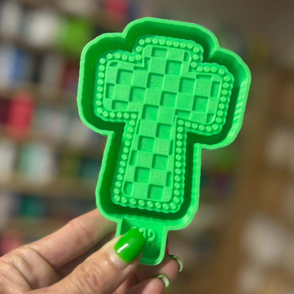 Checkered Cross Mold
