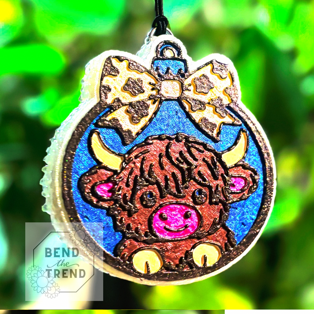 Highland Cow Christmas Ornament Mold