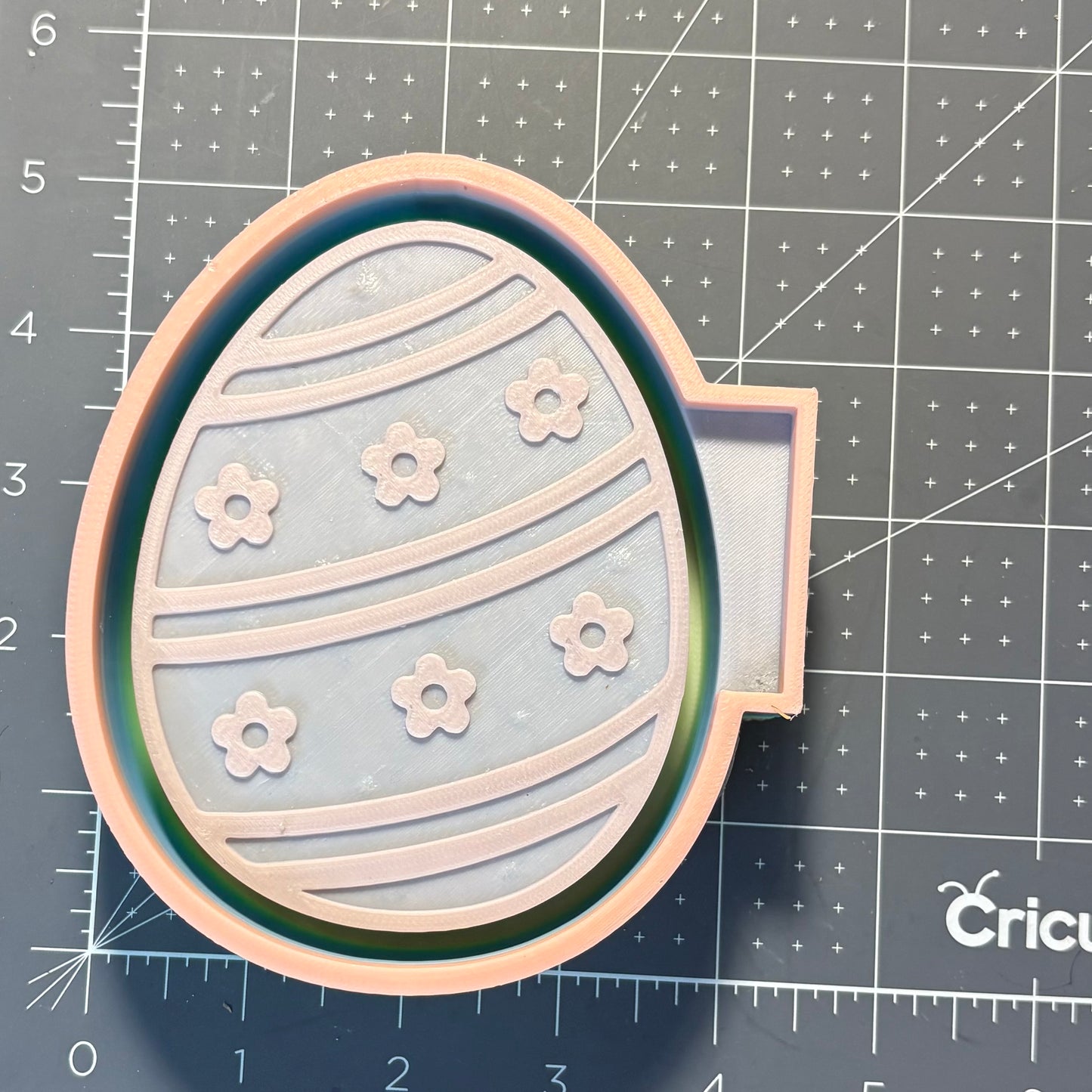 Easter Egg With Flowers Mold