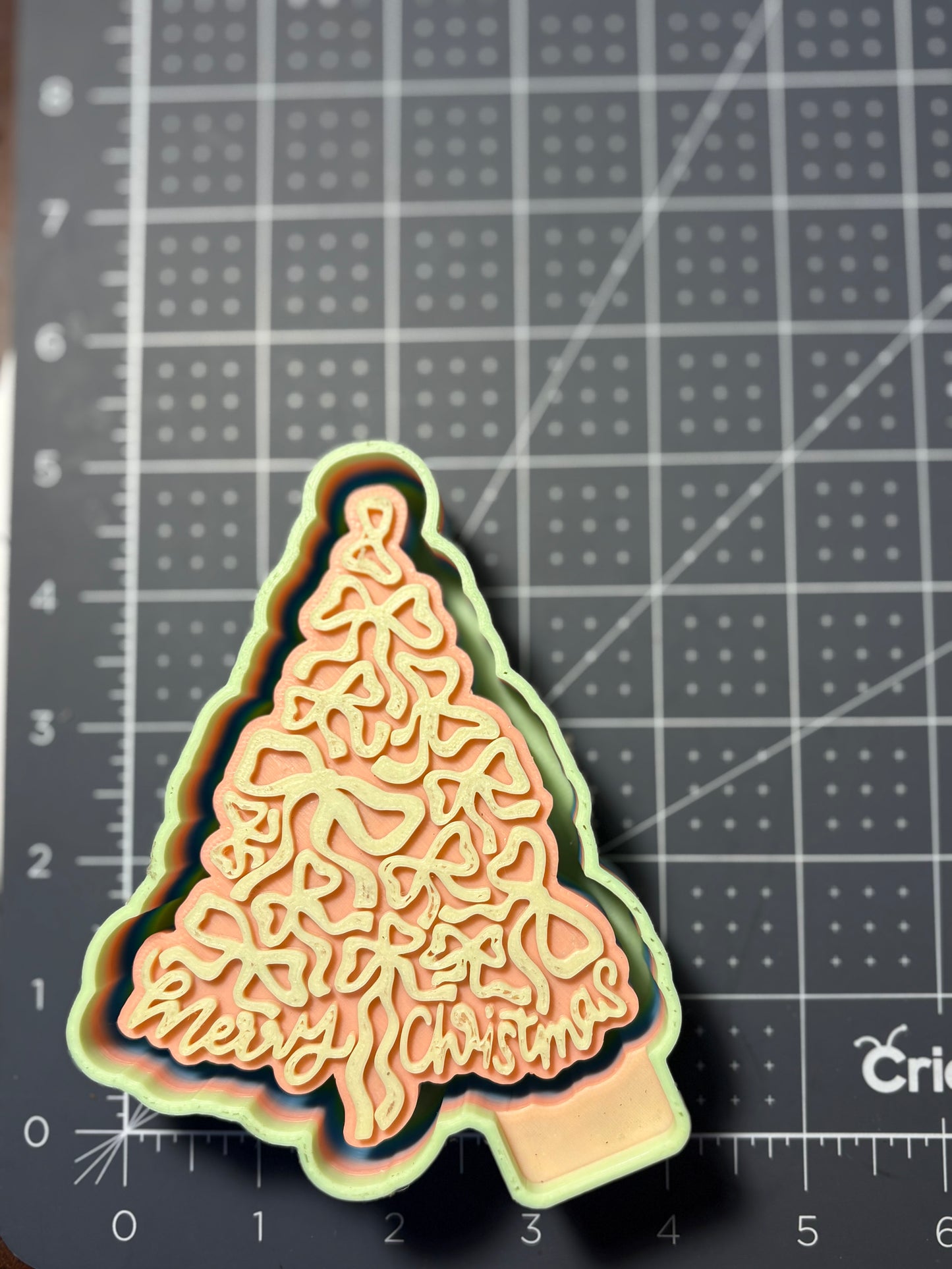 Merry Christmas Tree with Bows Mold