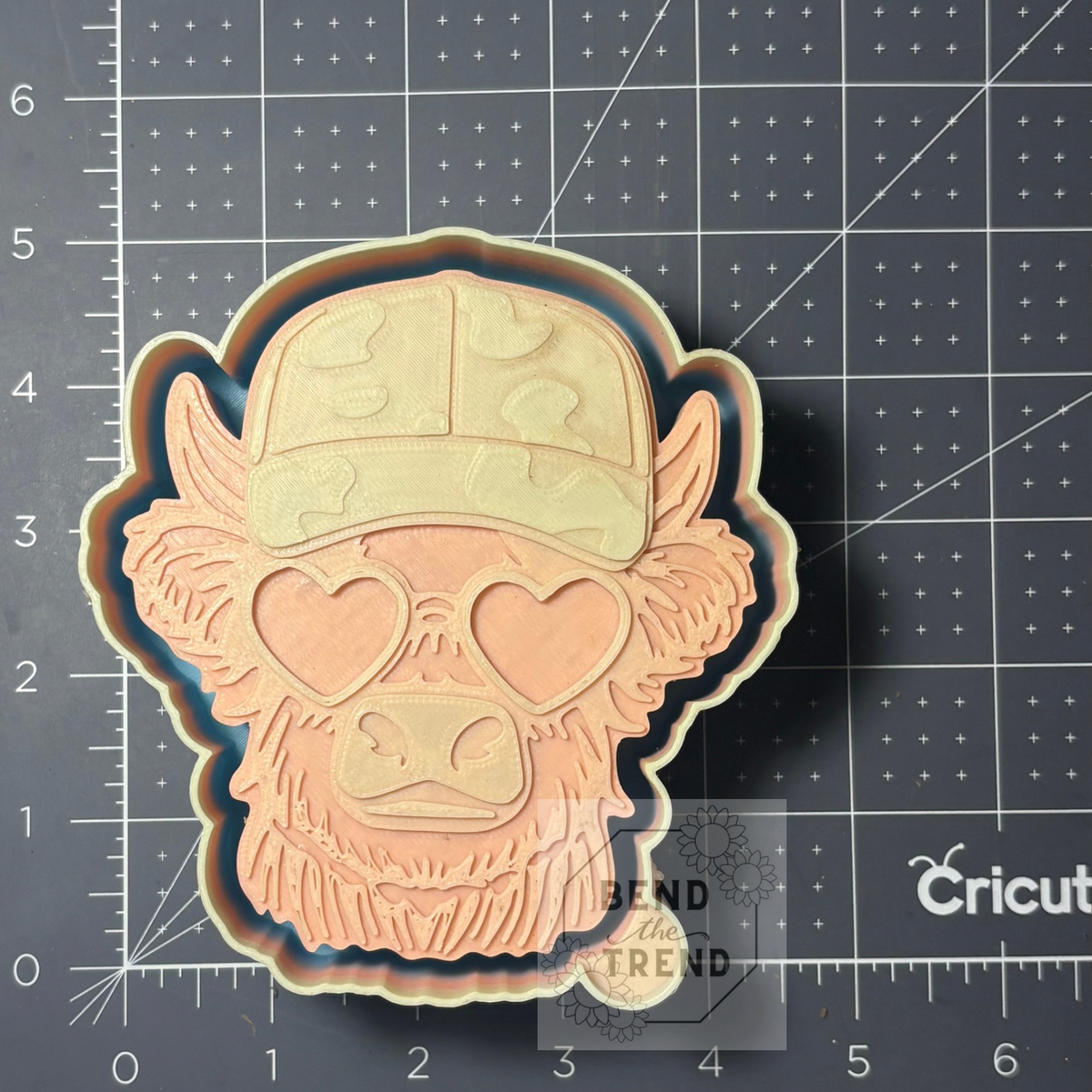 Highland Cow with Cap Mold