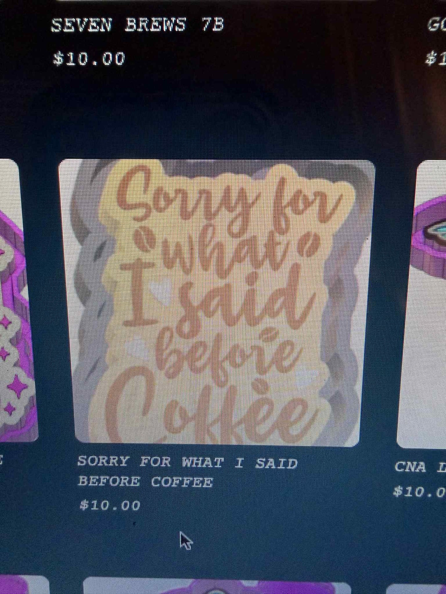 Sorry for What I said Before Coffee Mold