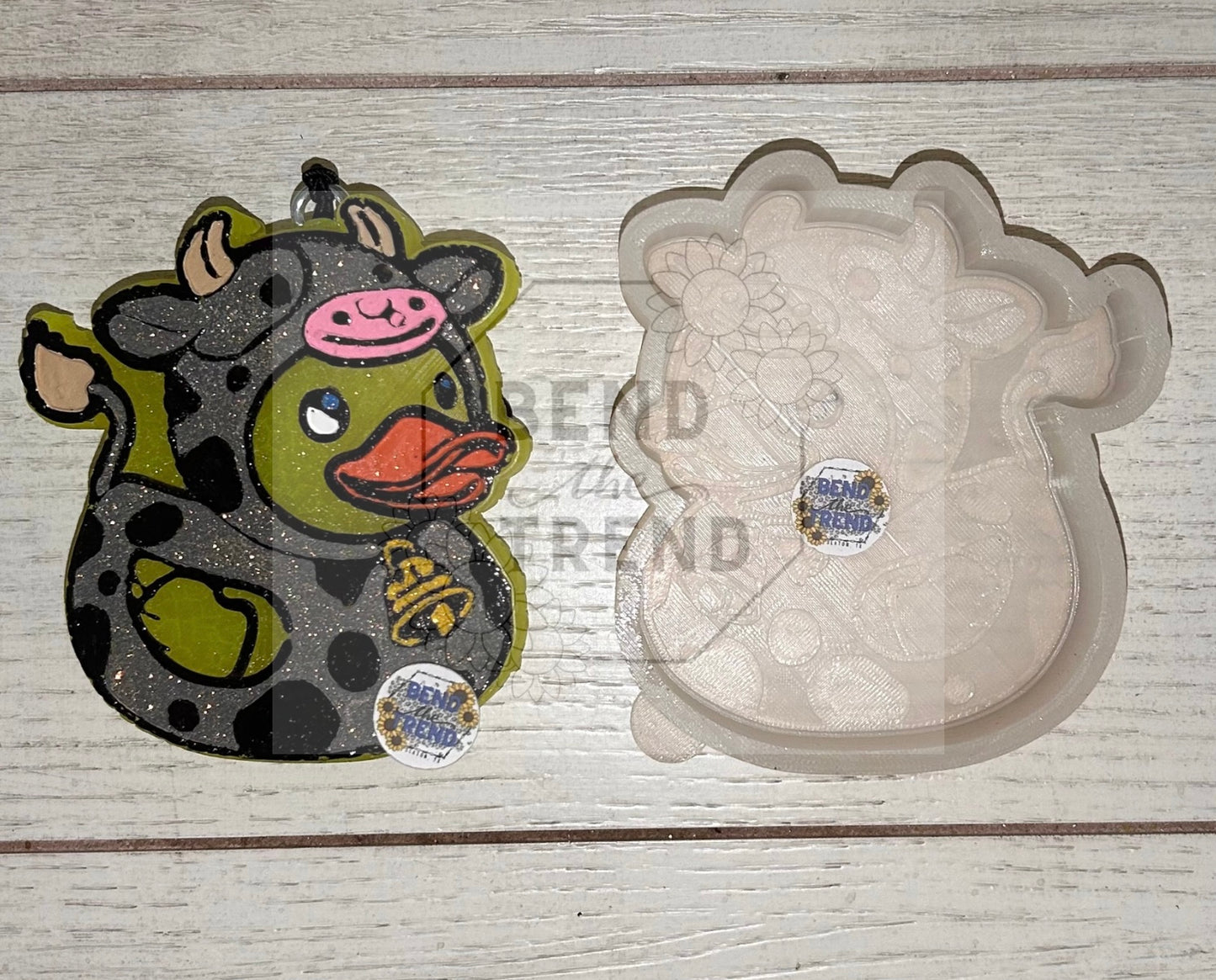 Cowprint Ducky Mold