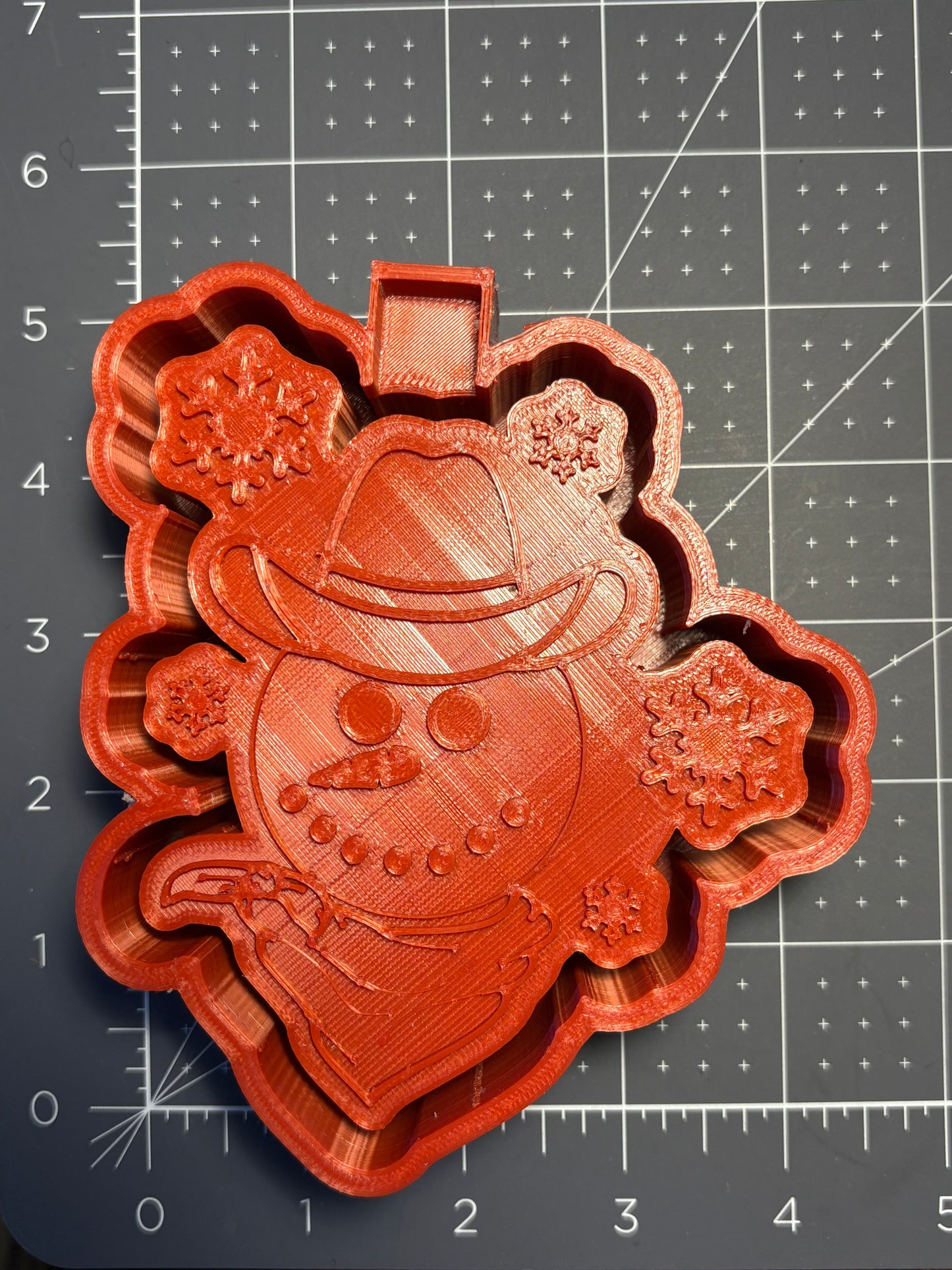 Cowboy Snowman Mold