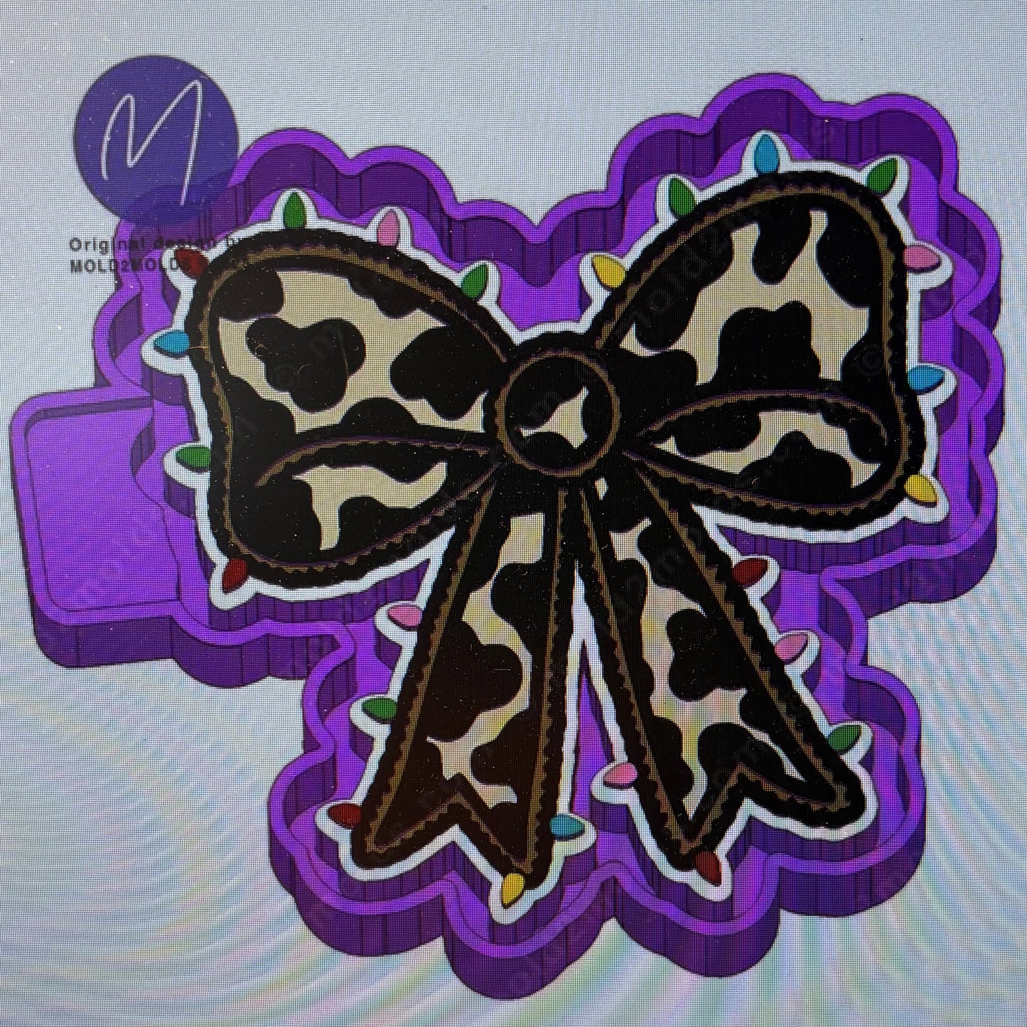 Cowhide Bow with Lights Mold