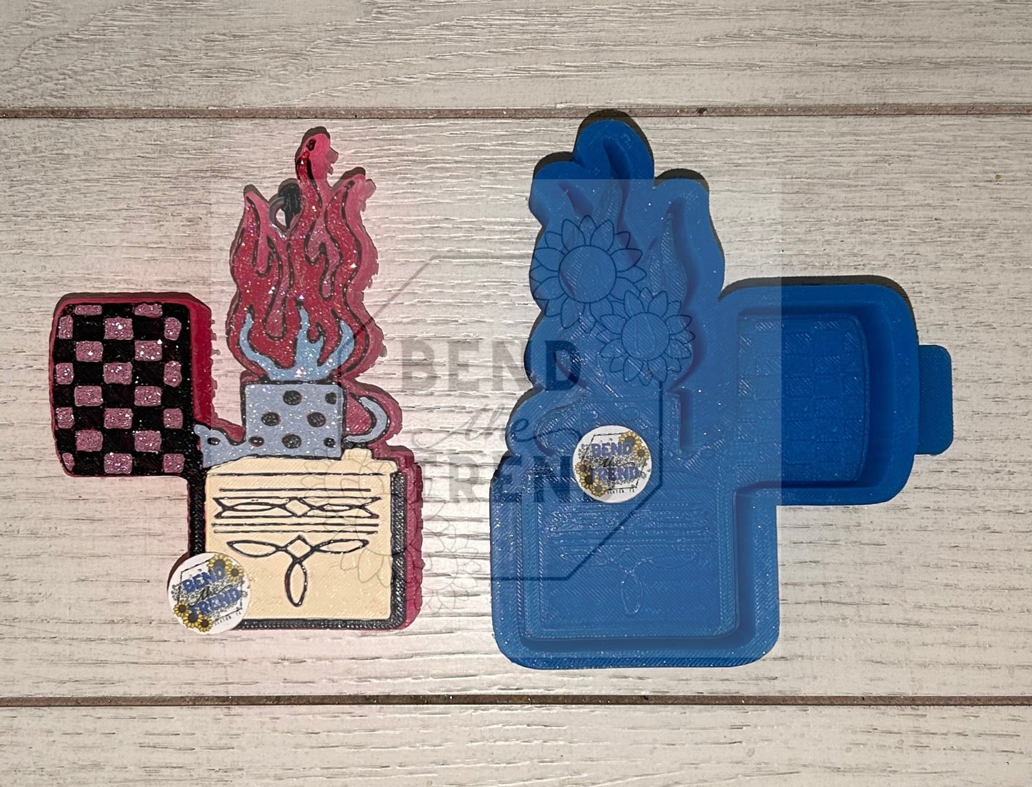 Checkered Zippo Mold