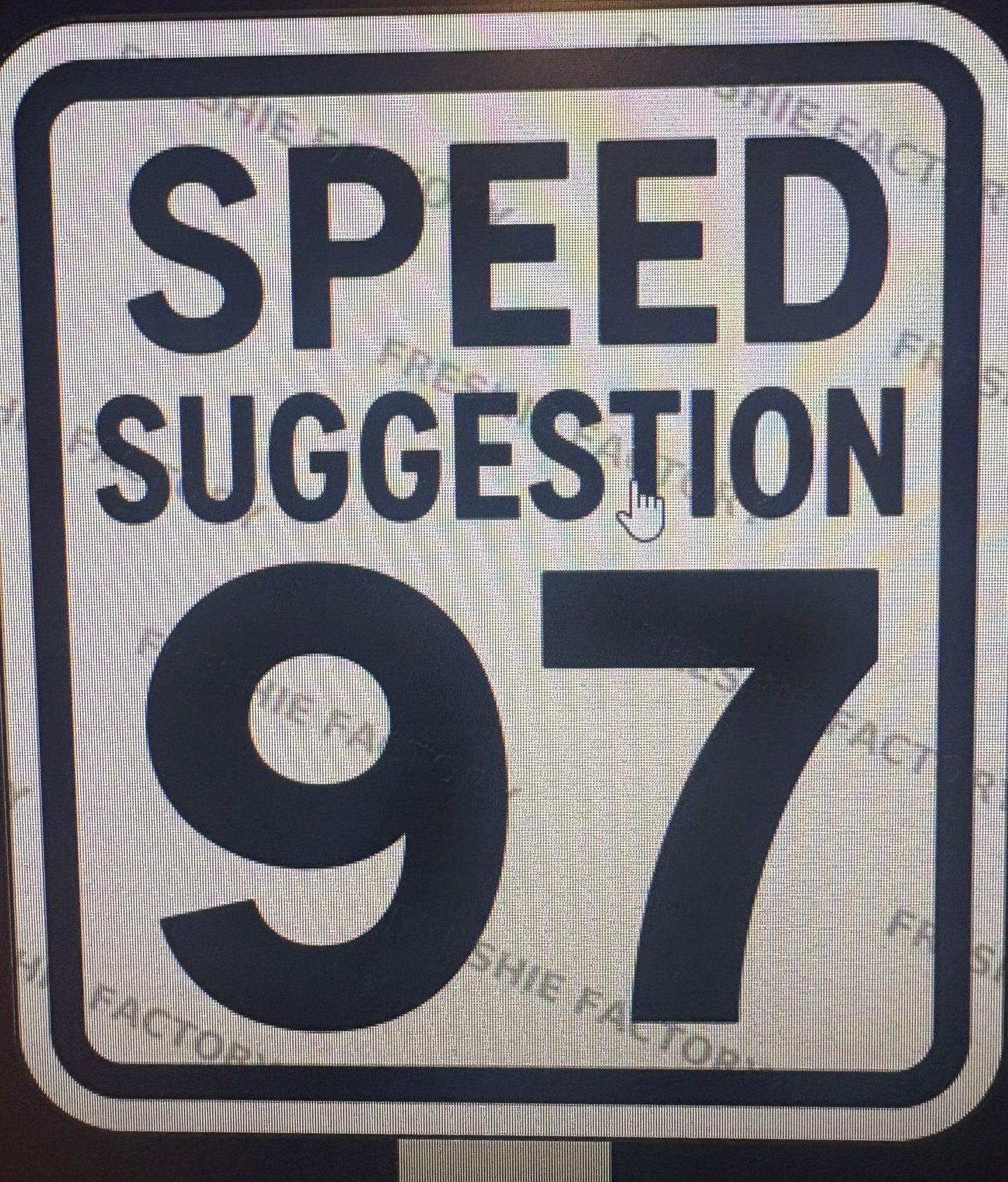 Speed Suggestion 97 Mold