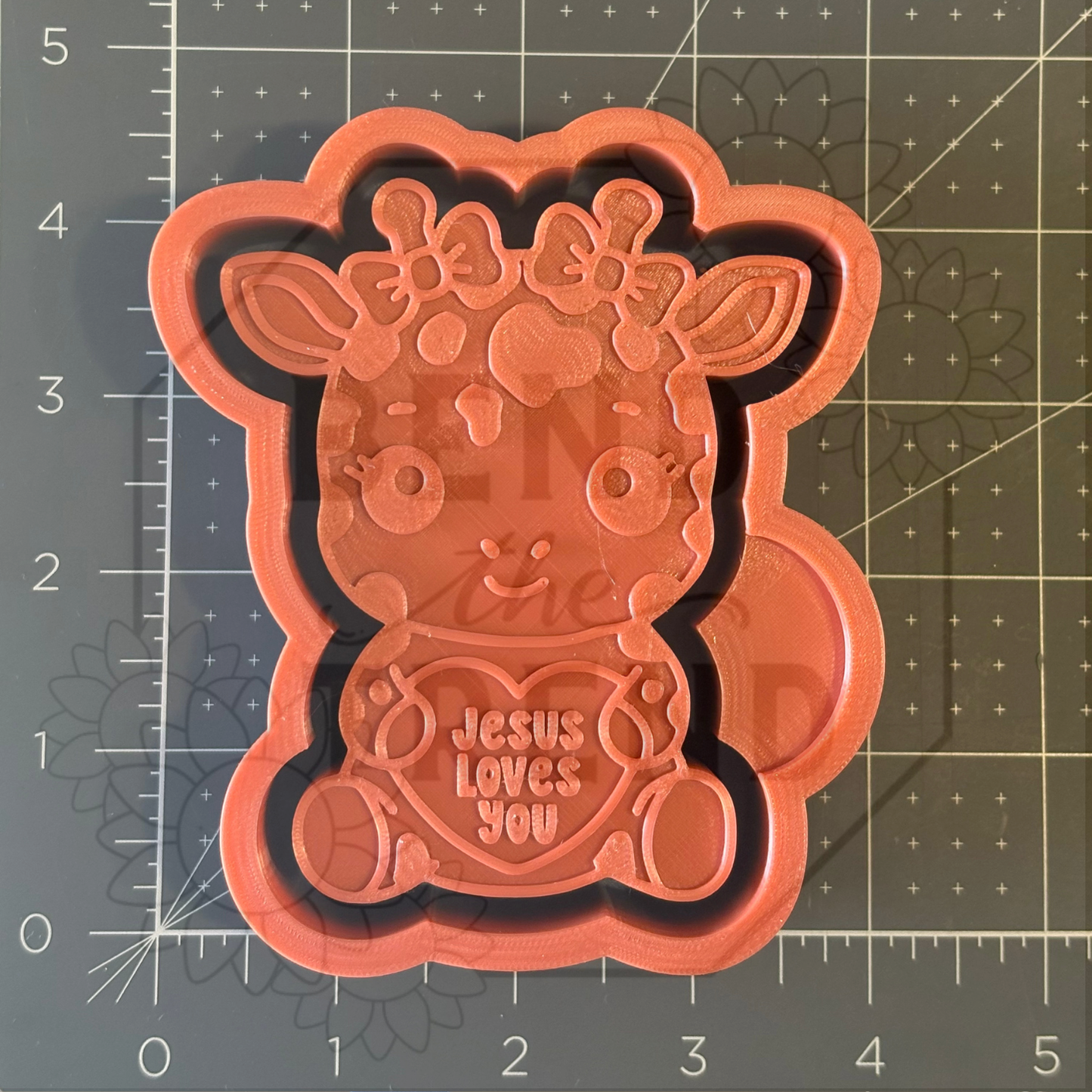 Jesus Loves You Giraffe Mold