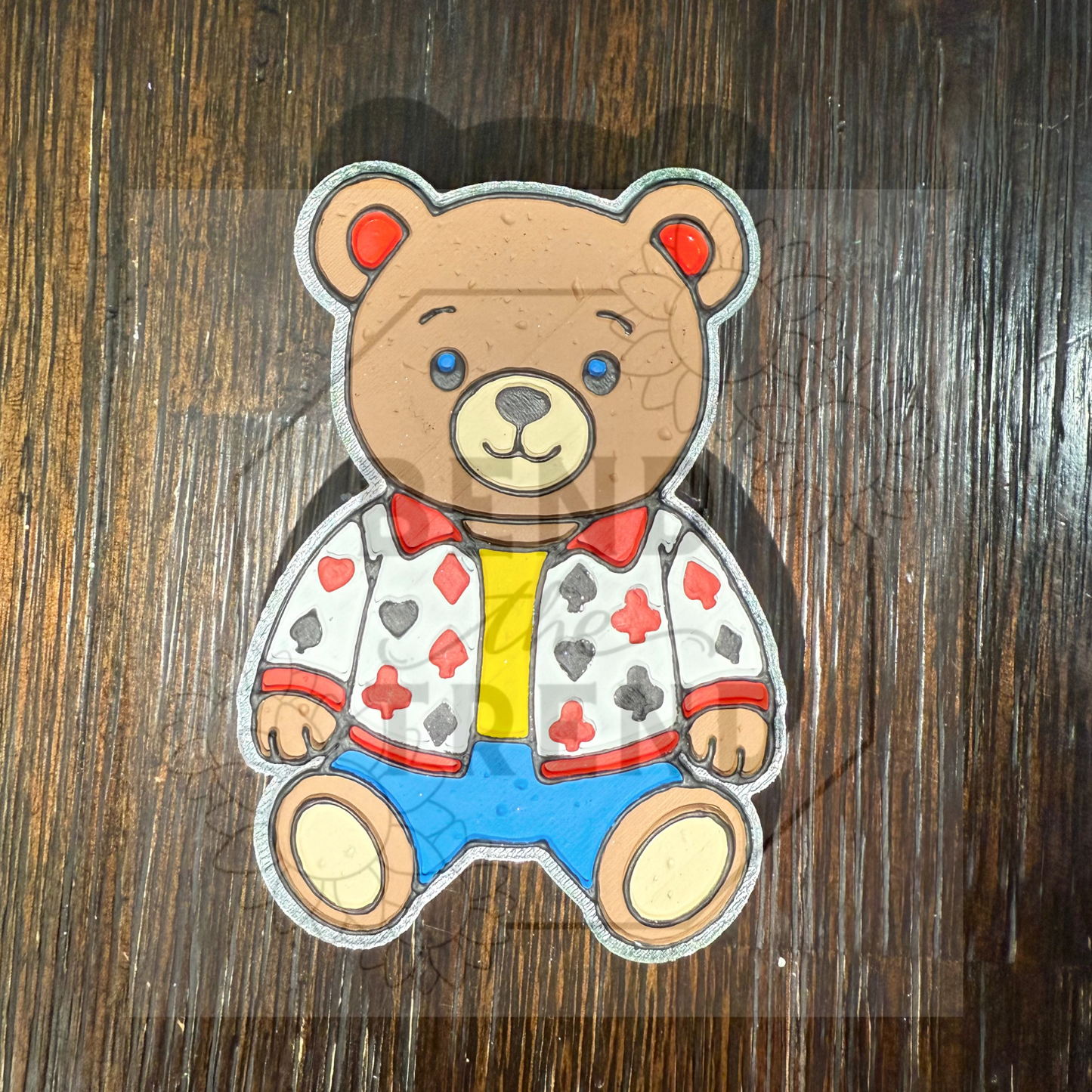 Teddy Bear with Heart Jacket Mold