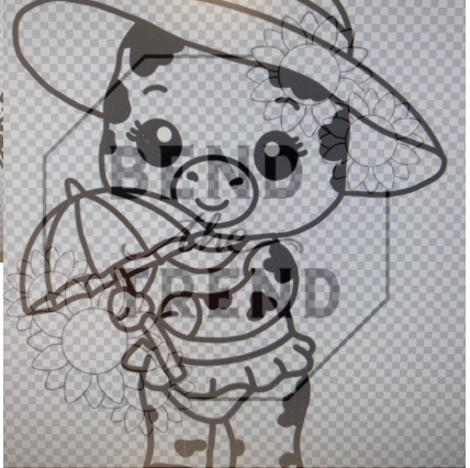 Dairy Cow With Umbrella Mold