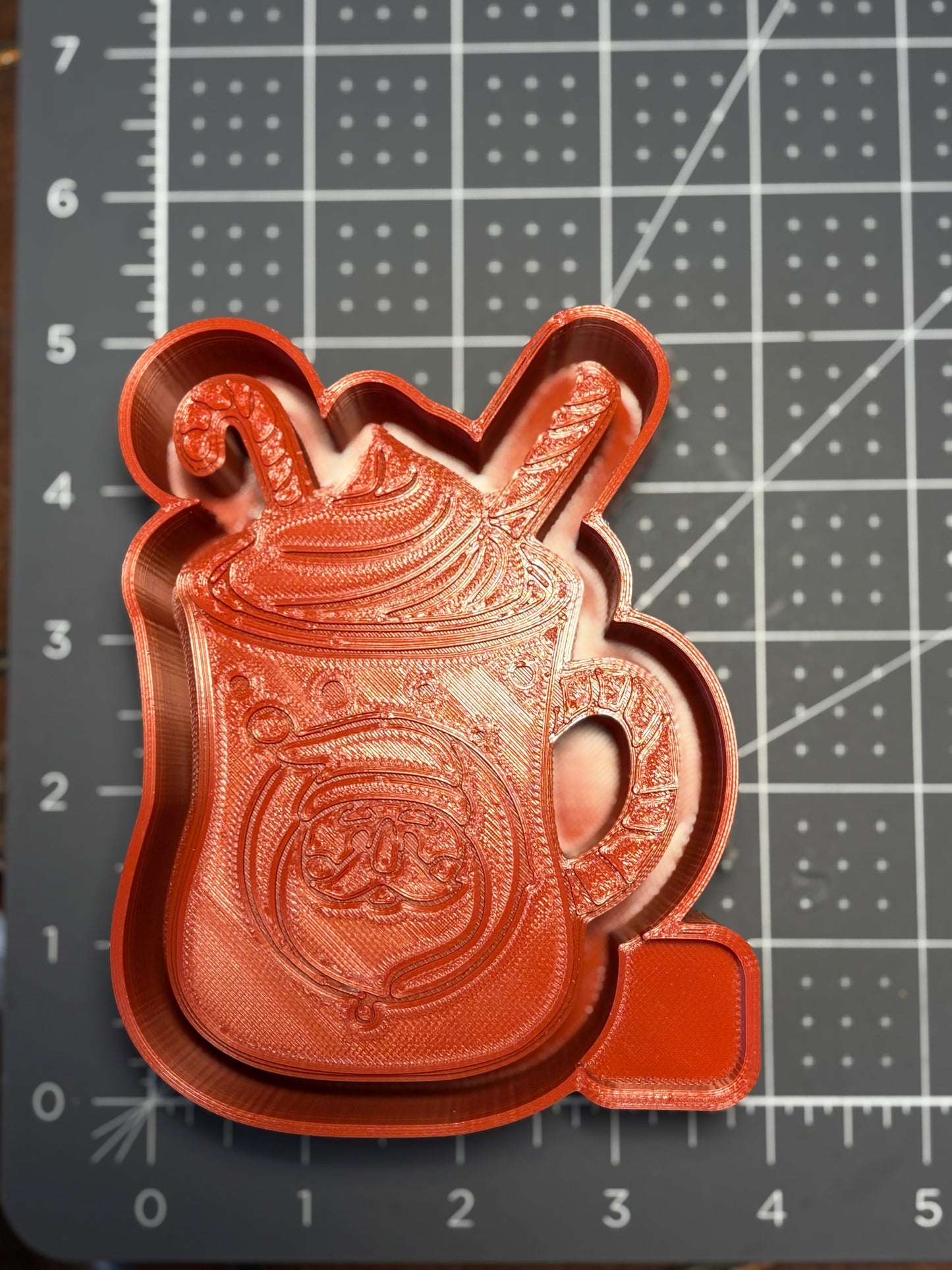 Santa Candy Cane Mug Mold