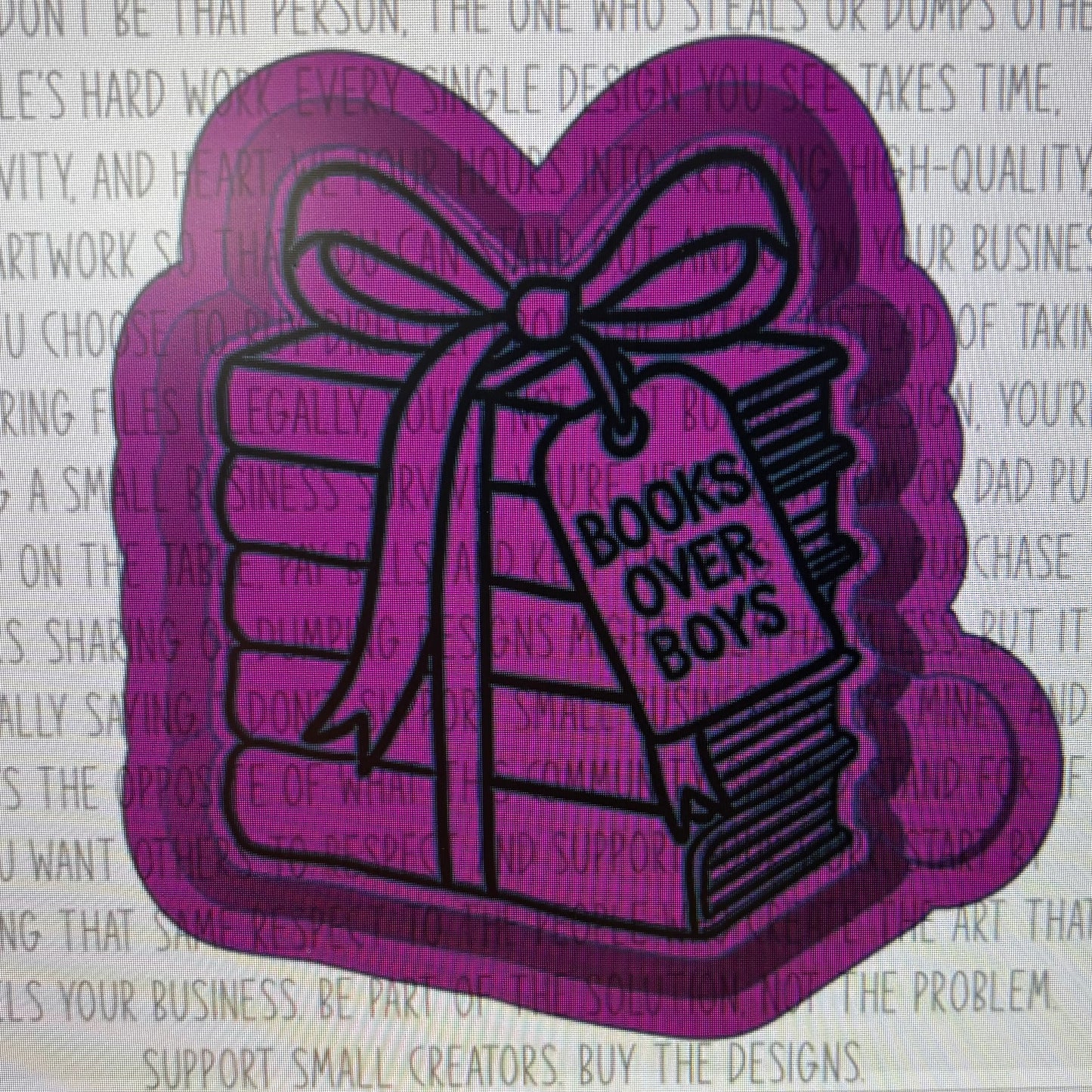 Books over Boys Plain Mold