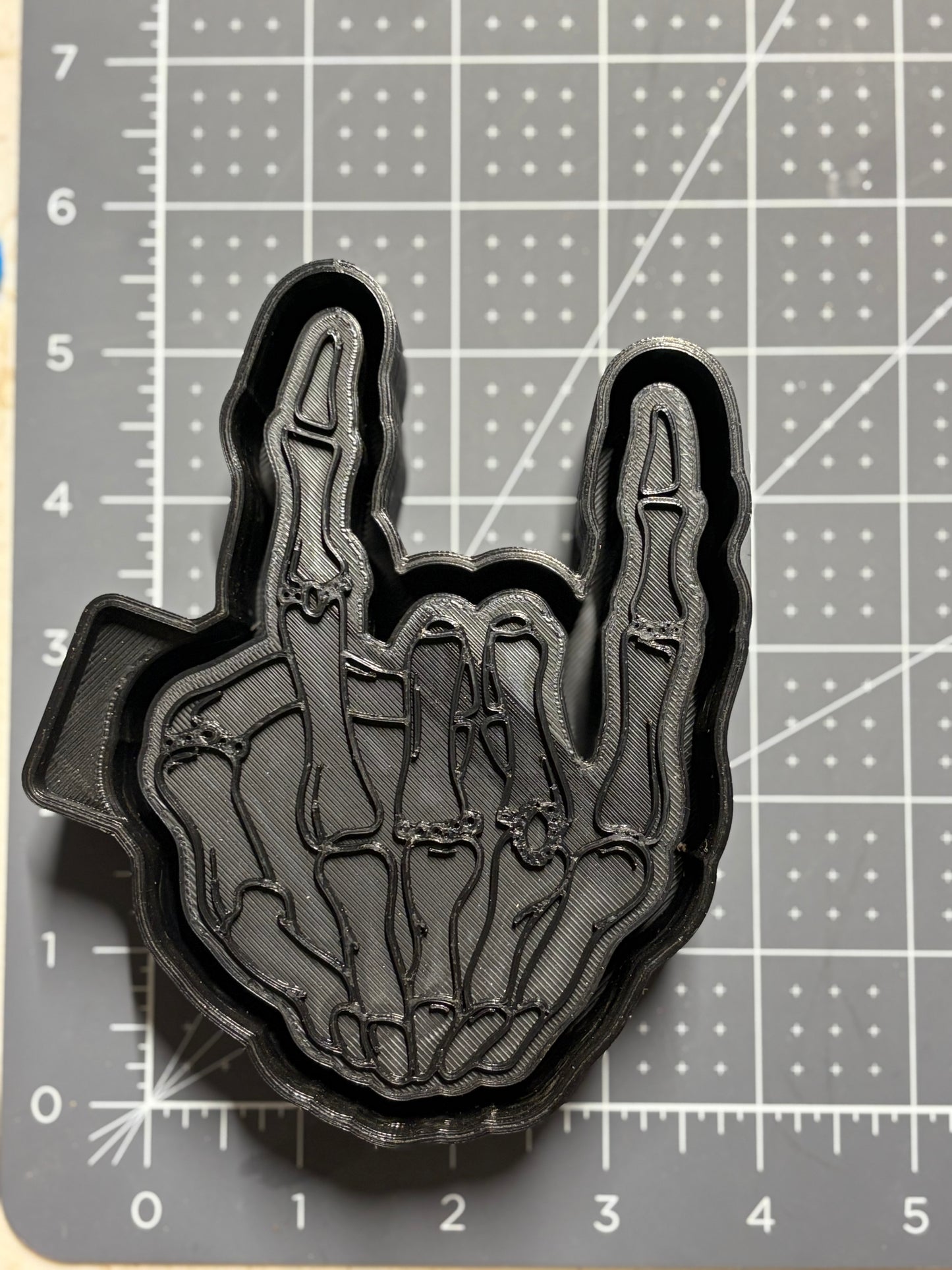 Rock on Skelly Mold