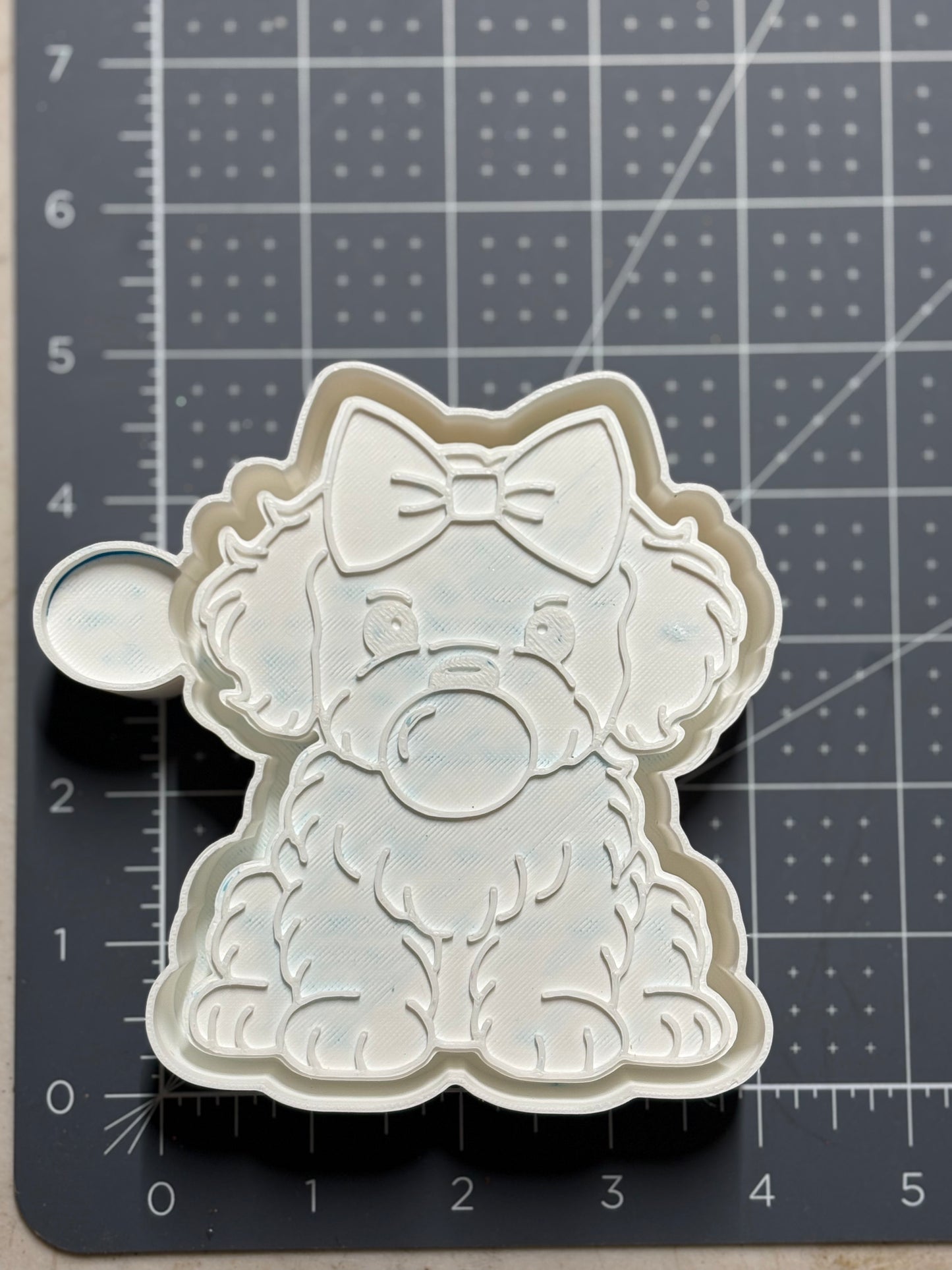 Puppy blowing a Bubble Mold