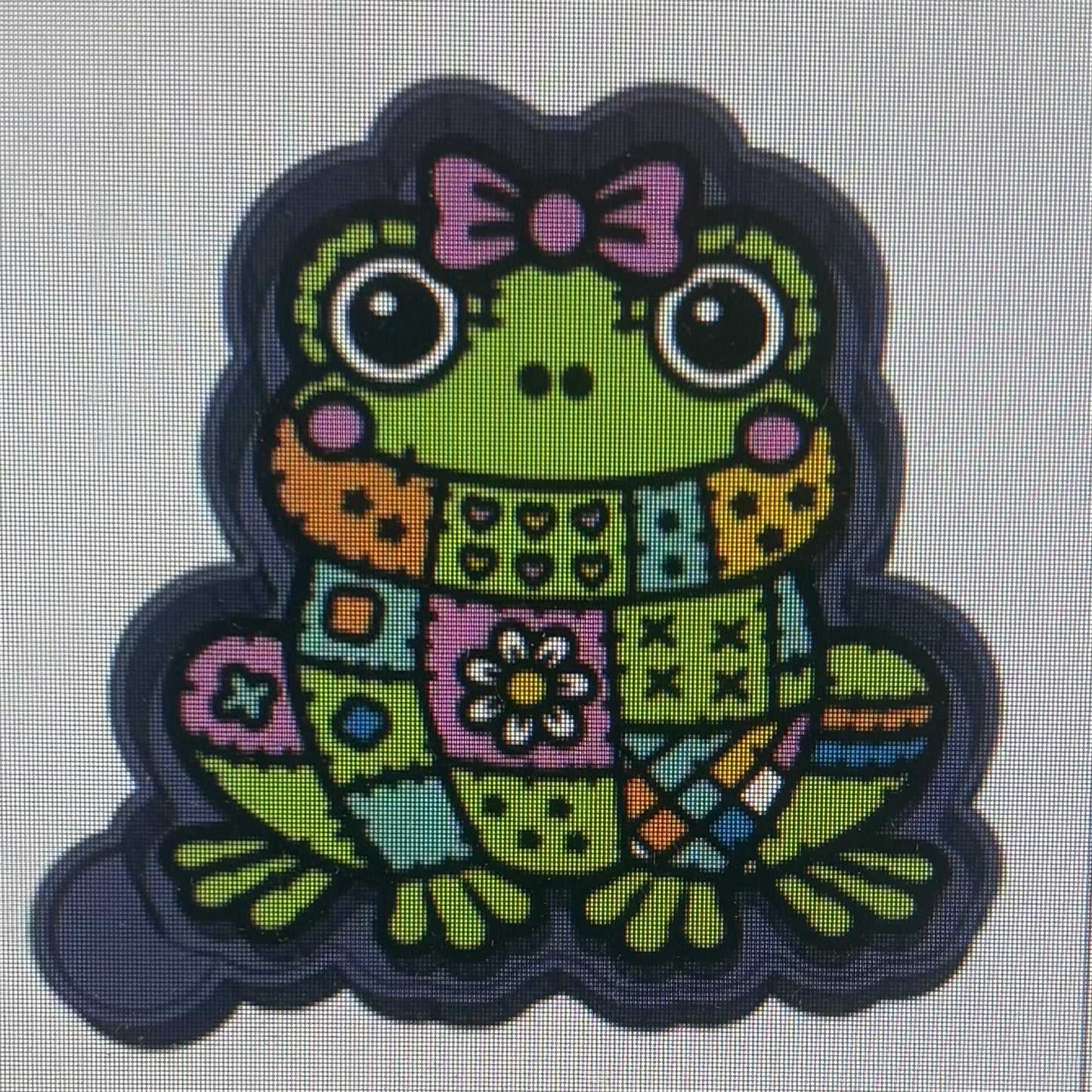 Patchwork Frog Mold