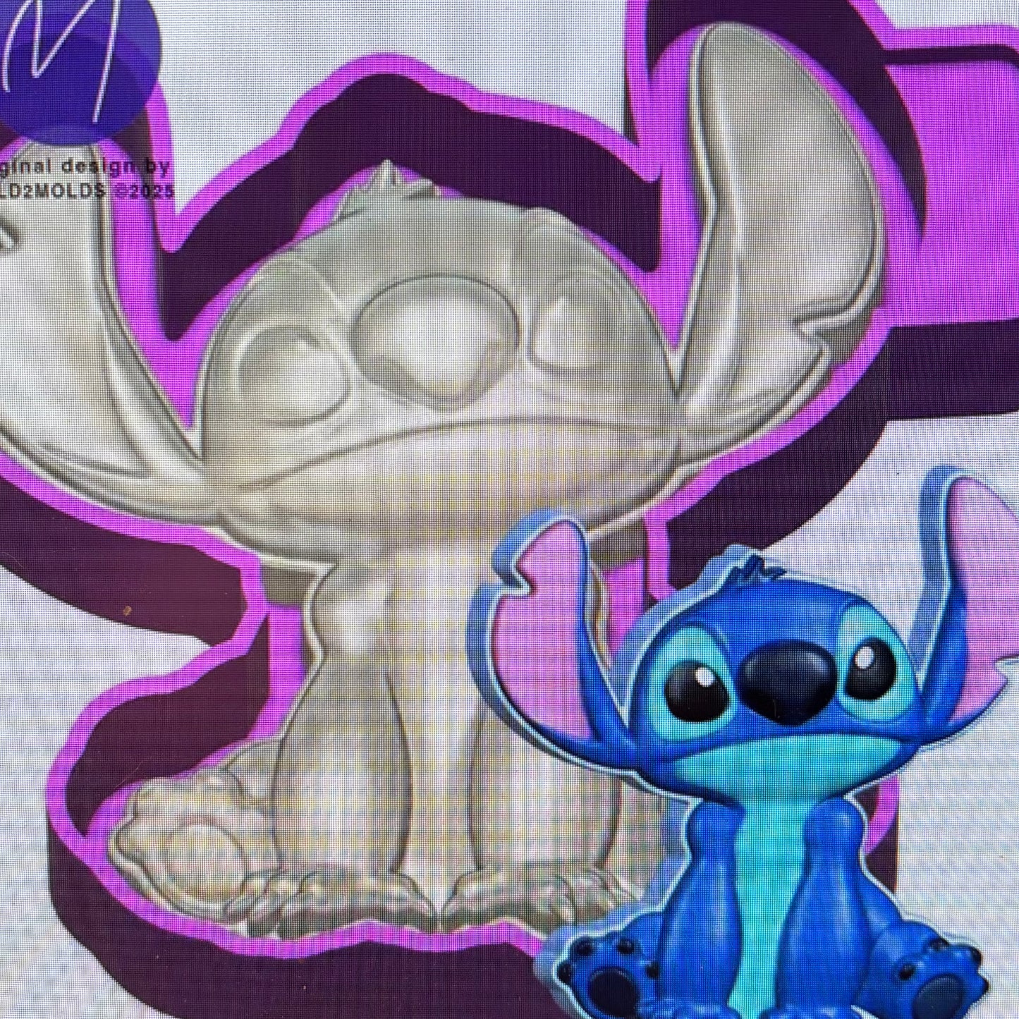 Blue Alien 3D Mold
