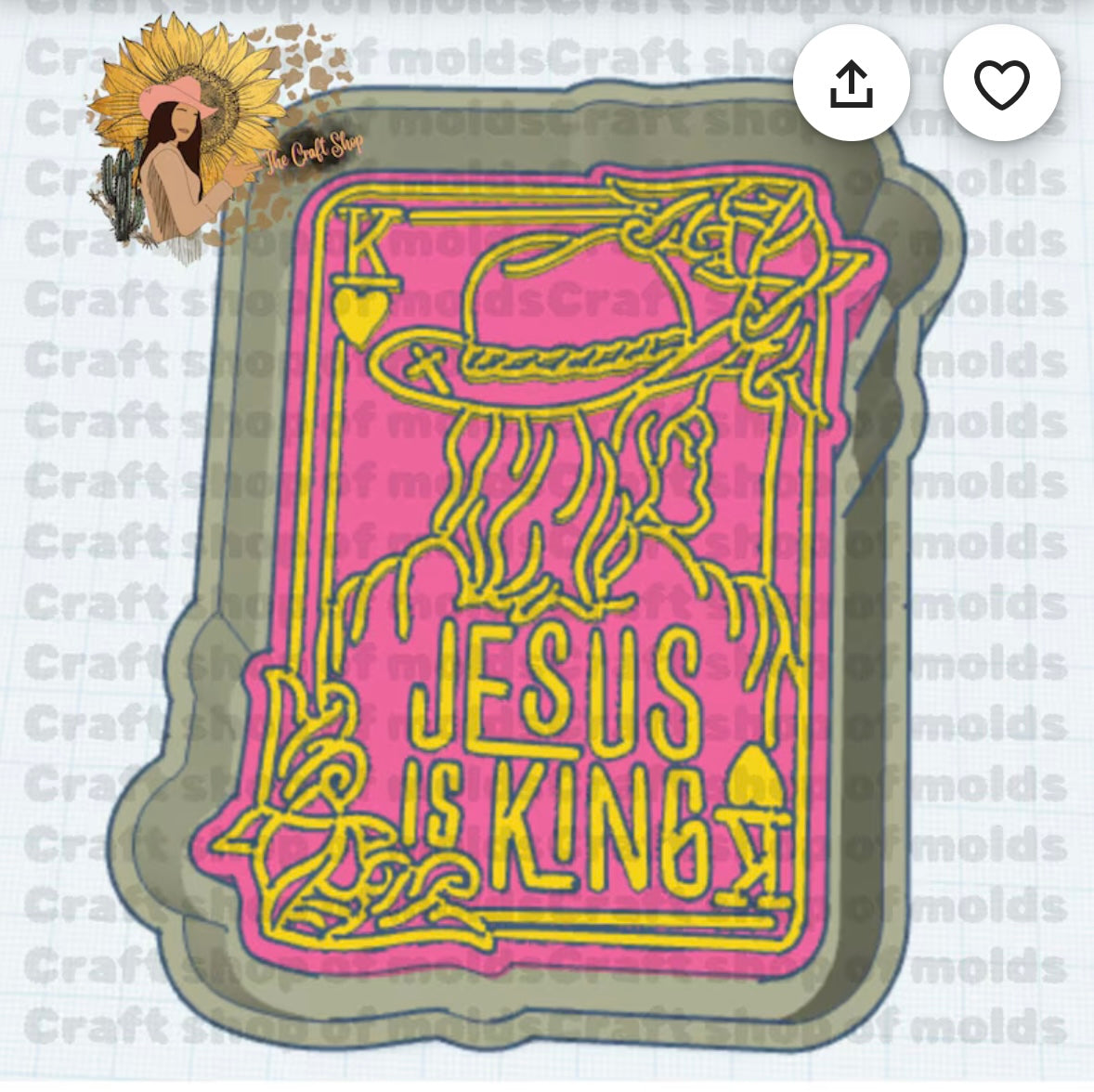 Jesus is King Mold
