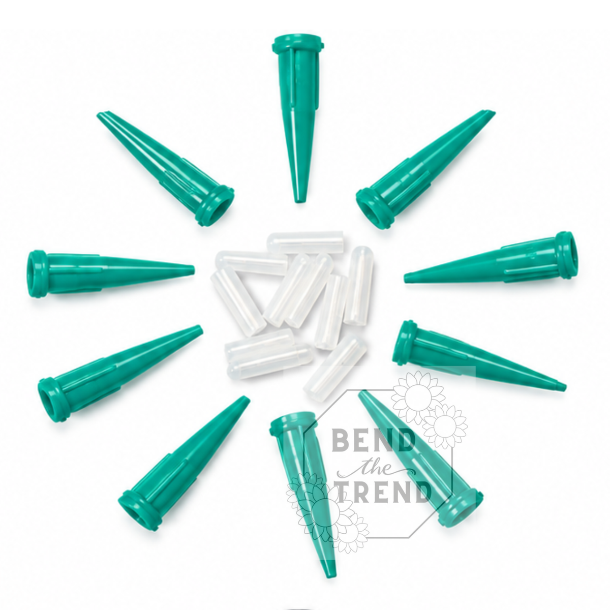 Tapered Paint Tips 18G & Caps (10 ea)