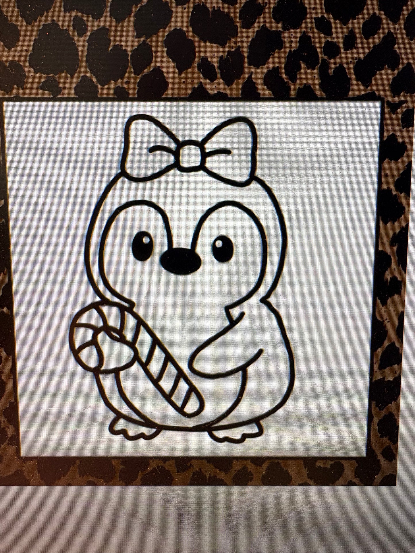 Penguin with Candy Cane Mold