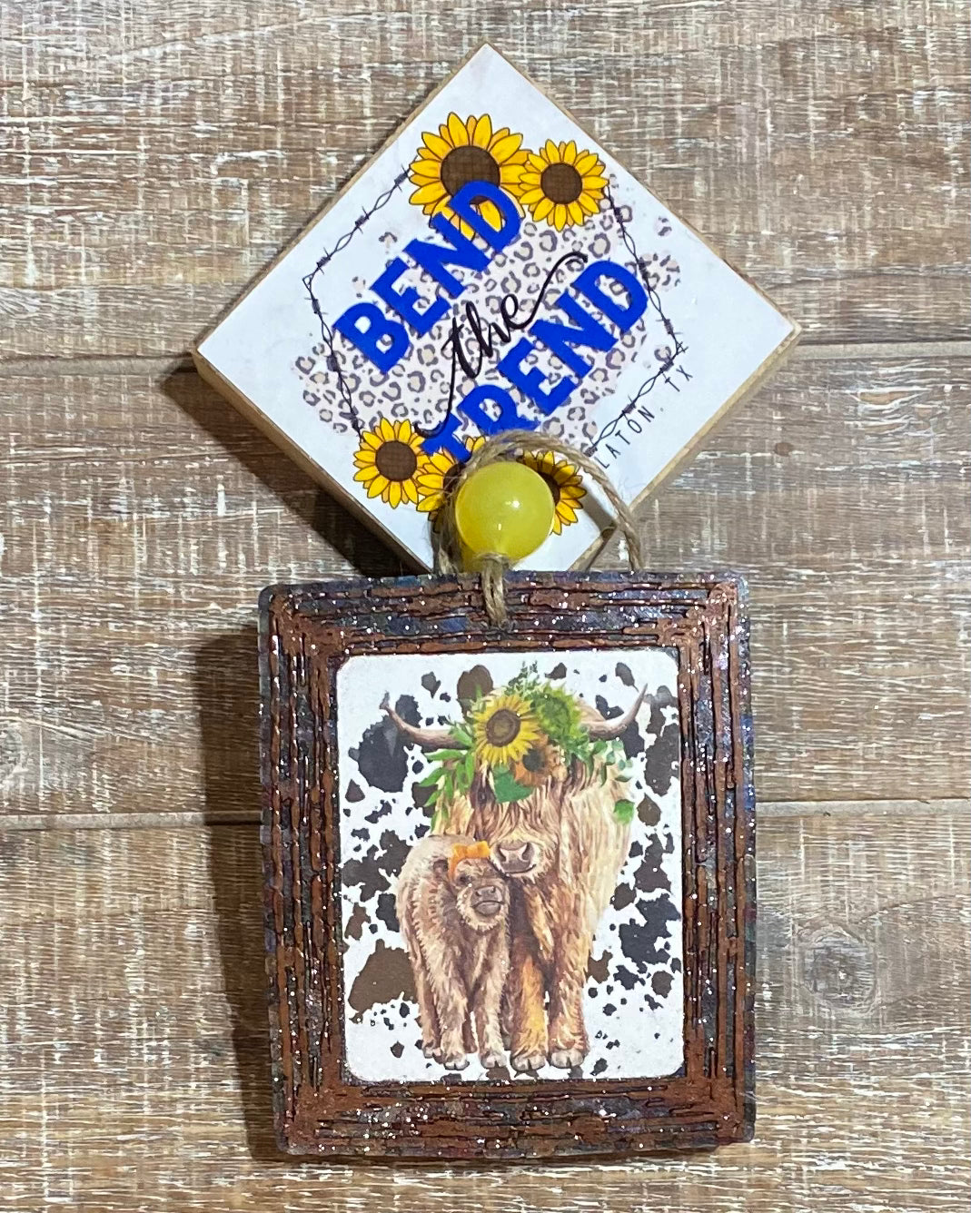 Highland Cow picture frame Freshie