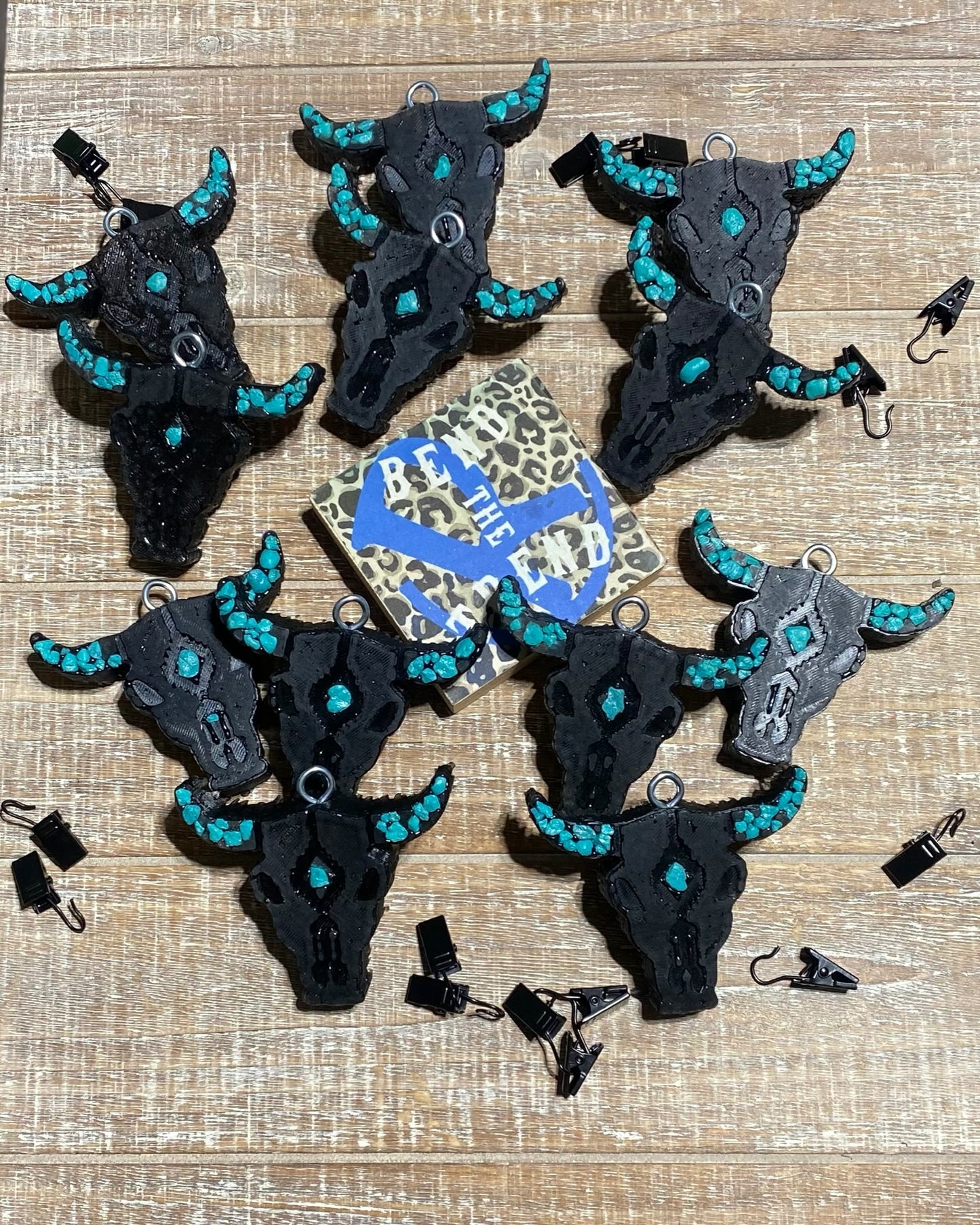 Long horn cow vent clip Freshie