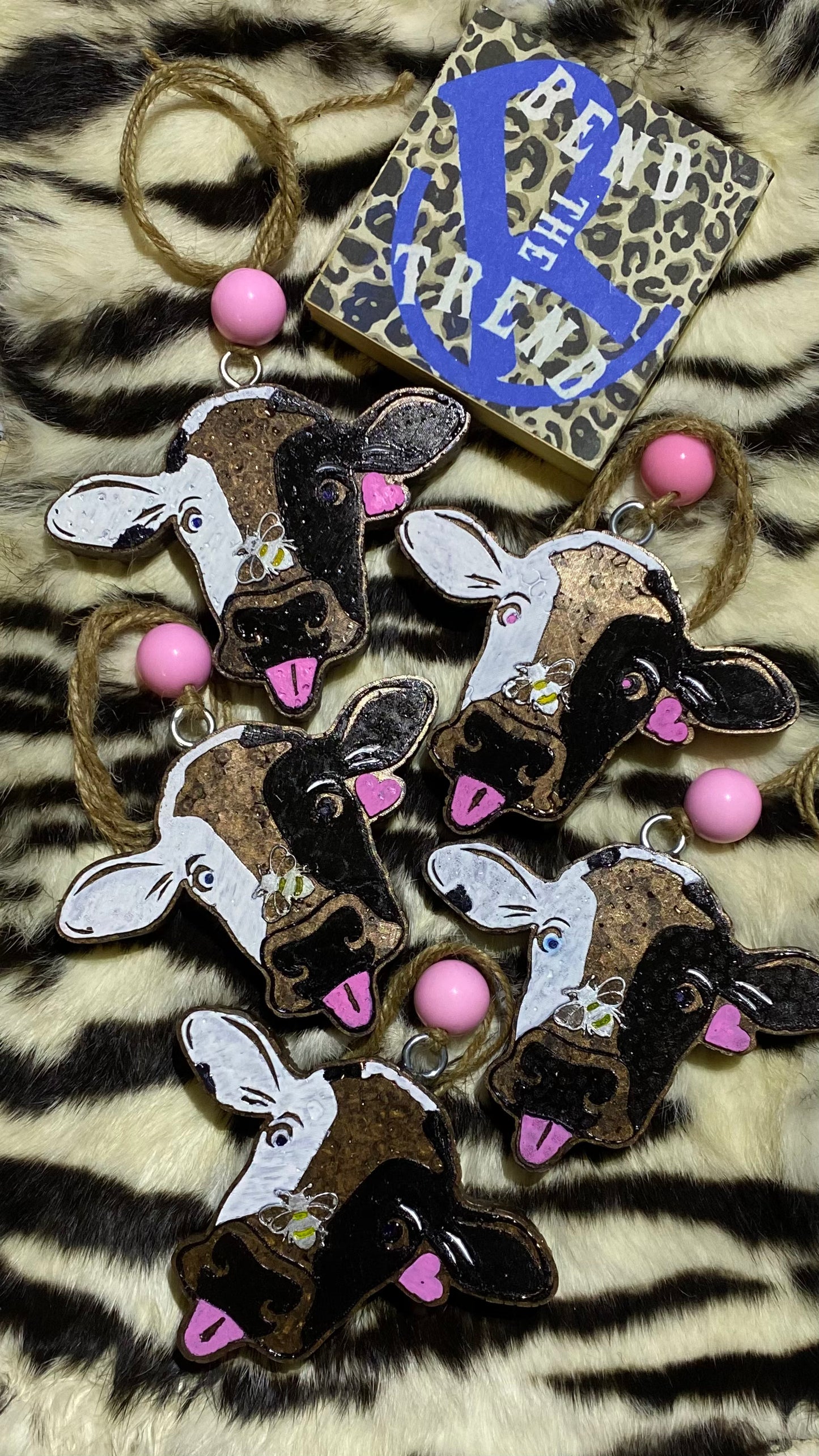 Cow with Bee Freshie