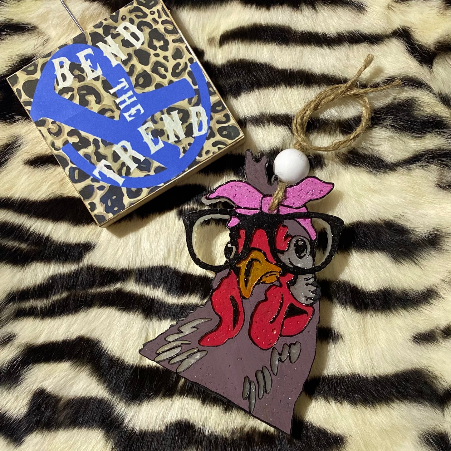 Chicken with Glasses Freshie