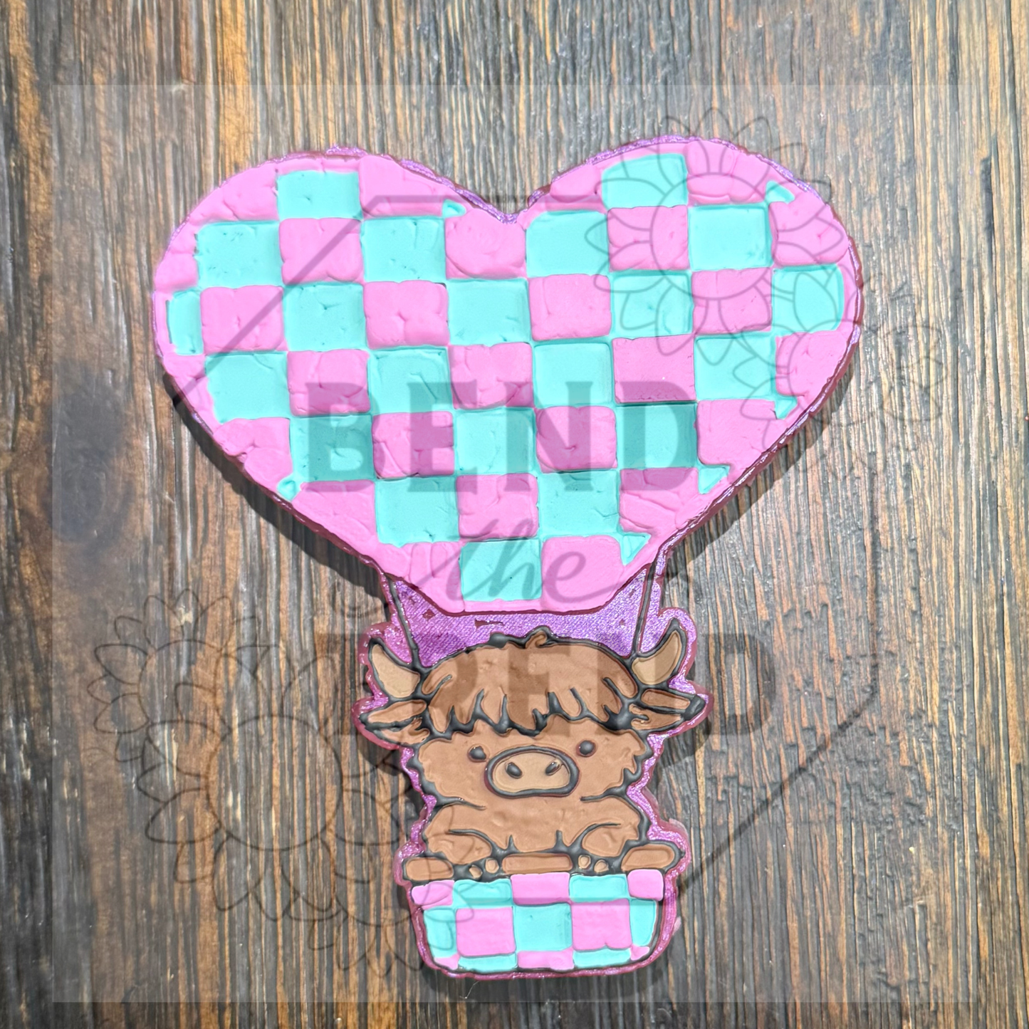 Highland Cow Hot Air Balloon Mold