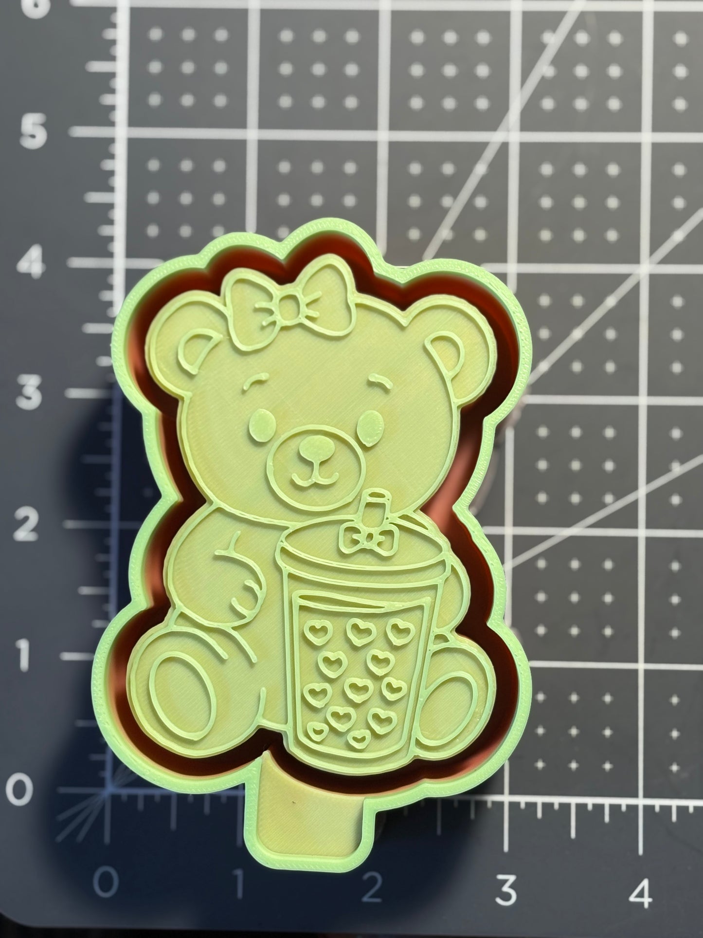 Teddy with Heart Cup Mold